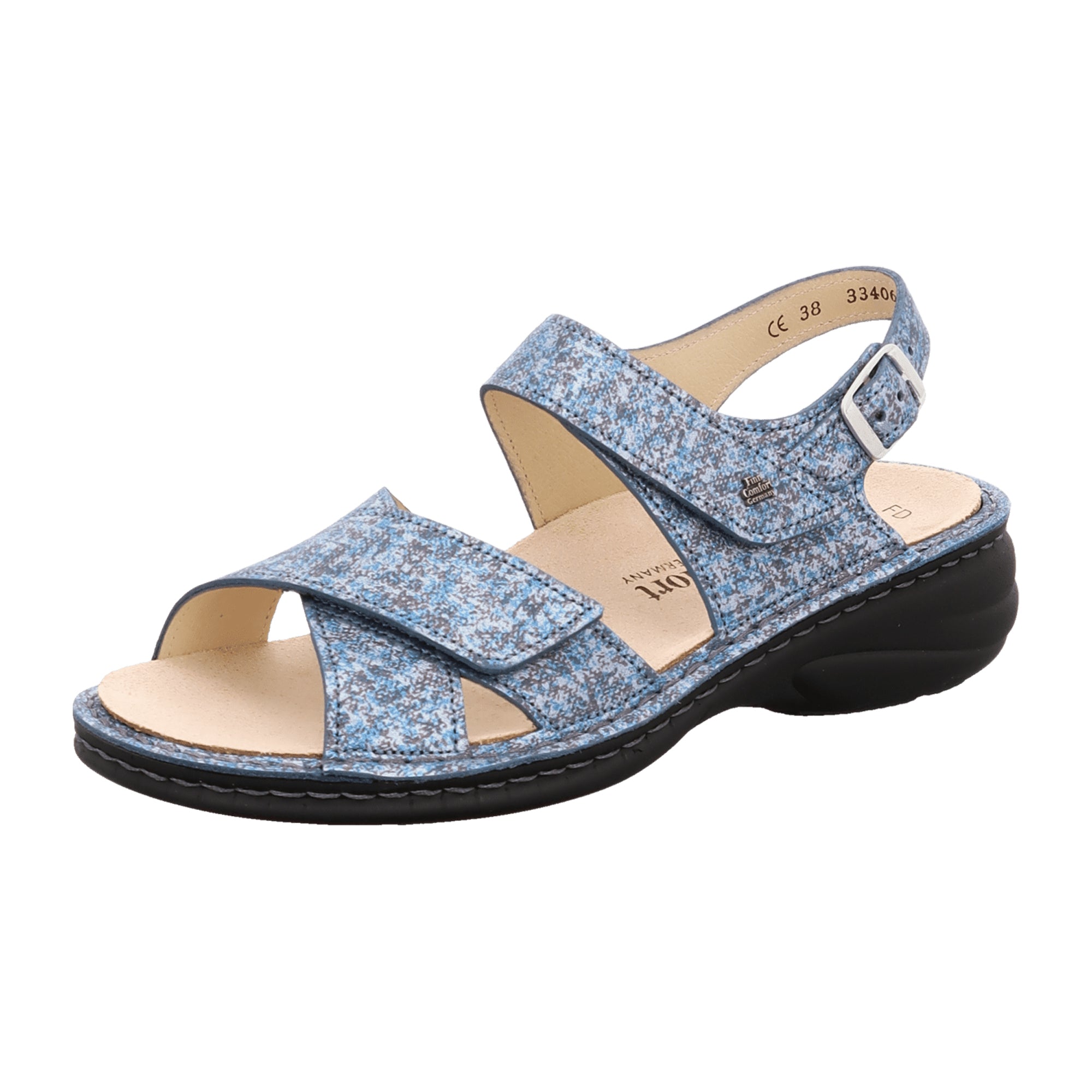Finn Comfort Linosa Women’s Comfort Shoes - Stylish Blue Imported Footwear