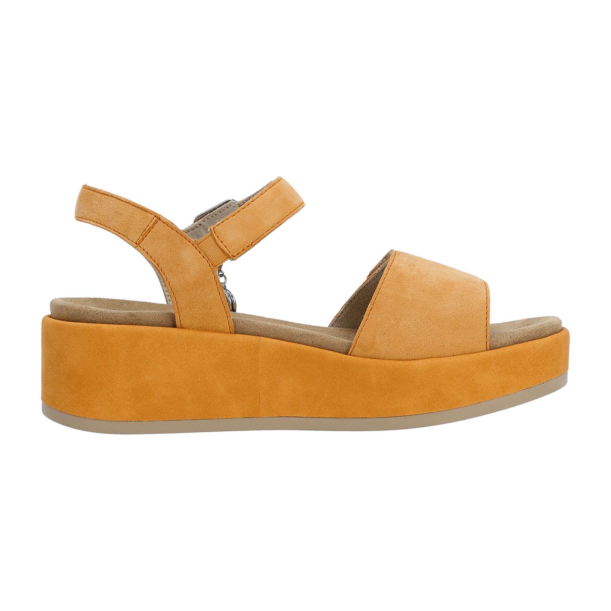 Remonte D1N5038 Women's Orange Leather Shoes with Removable Insole