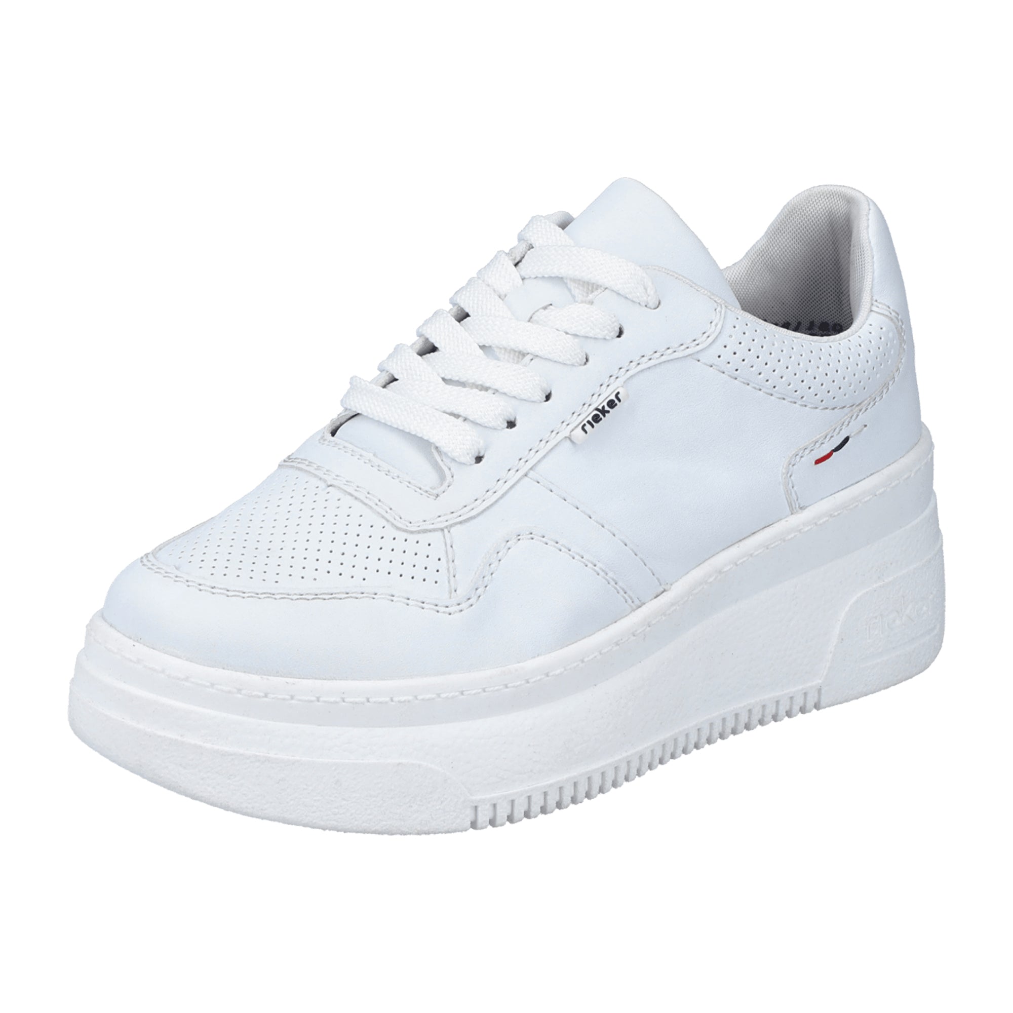 Rieker M7811 Women's White Shoes Synthetic Leather Textile Lining - Bartel-Shop