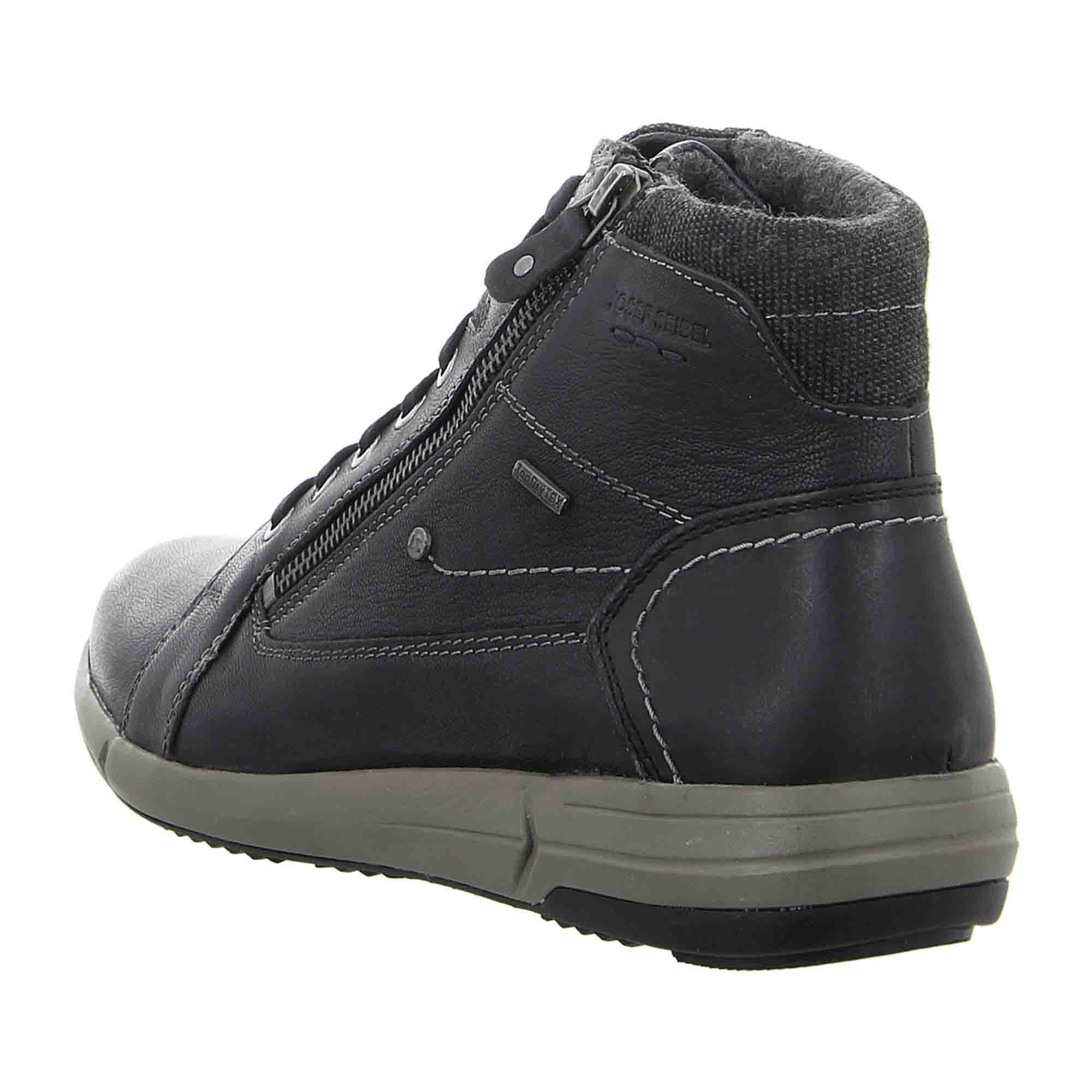 Comfortable Lace-up Shoes for Men by Josef Seibel in Black