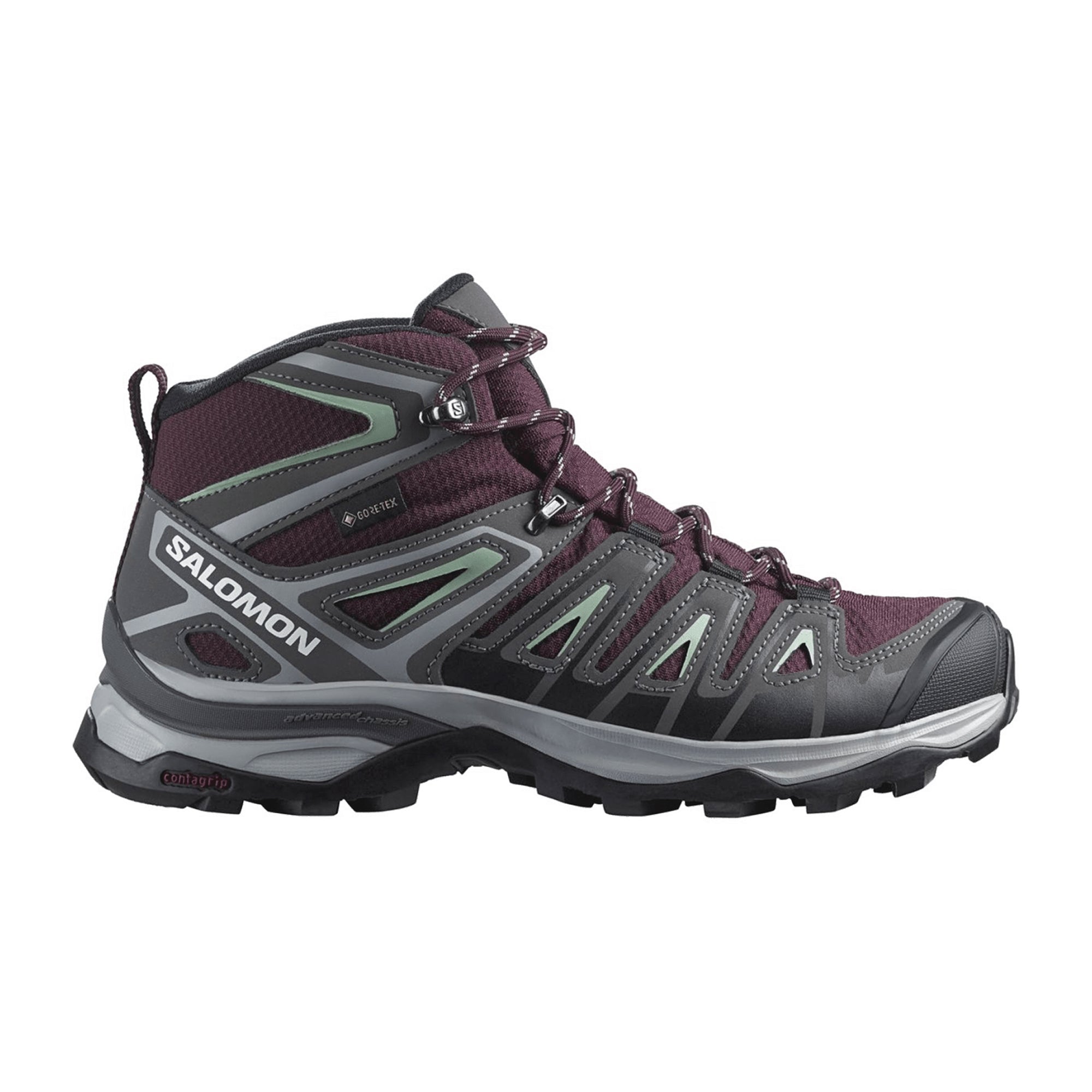 Salomon shoes X ULTRA PIONEER MID GTX for women, red