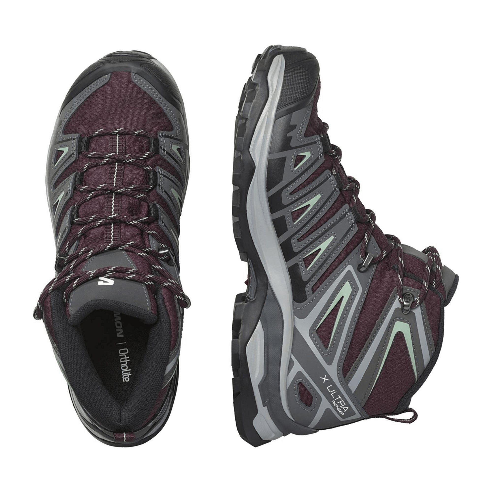 Salomon shoes X ULTRA PIONEER MID GTX for women, red