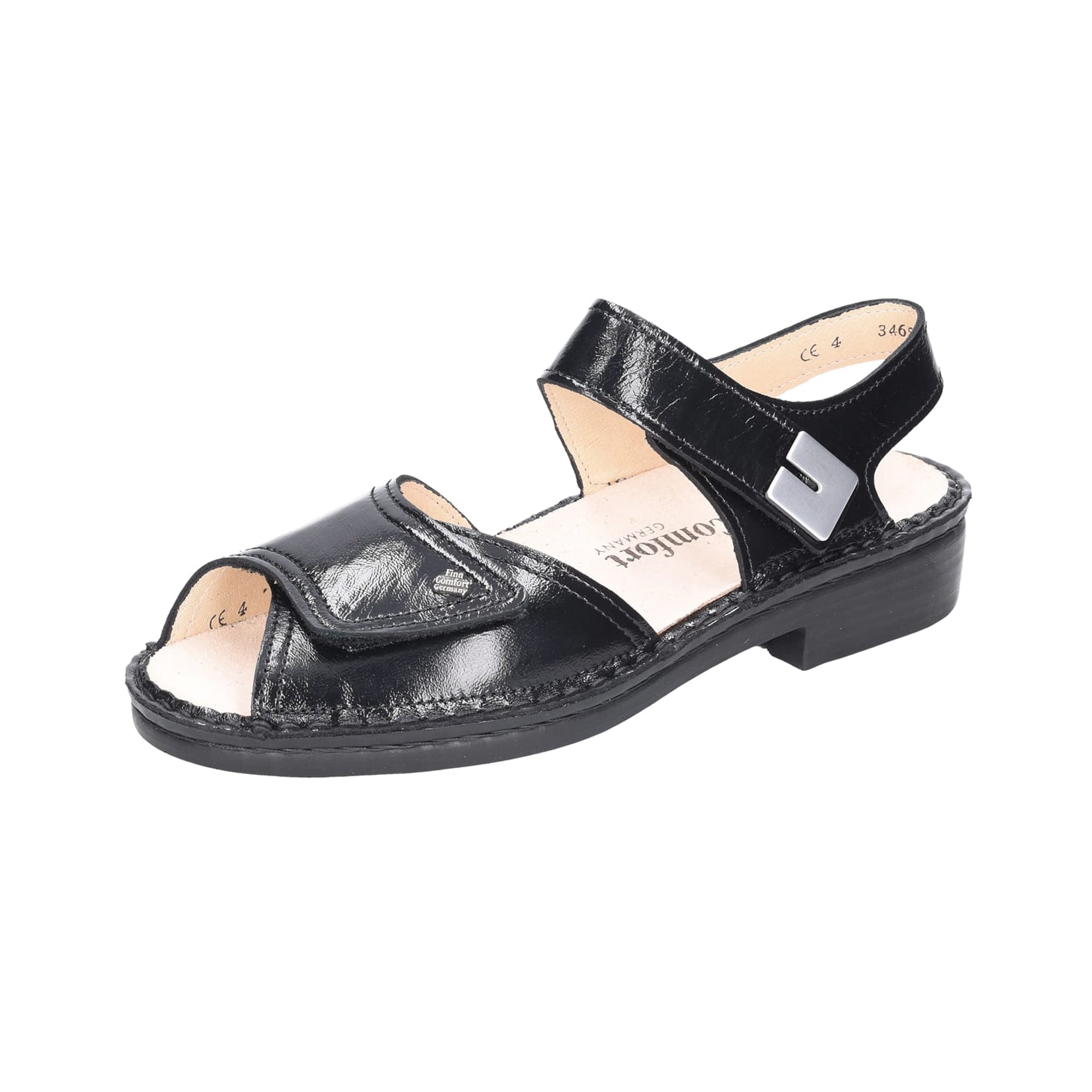 Finn Comfort Luxor Women's Comfort Shoes, Elegant Black Leather