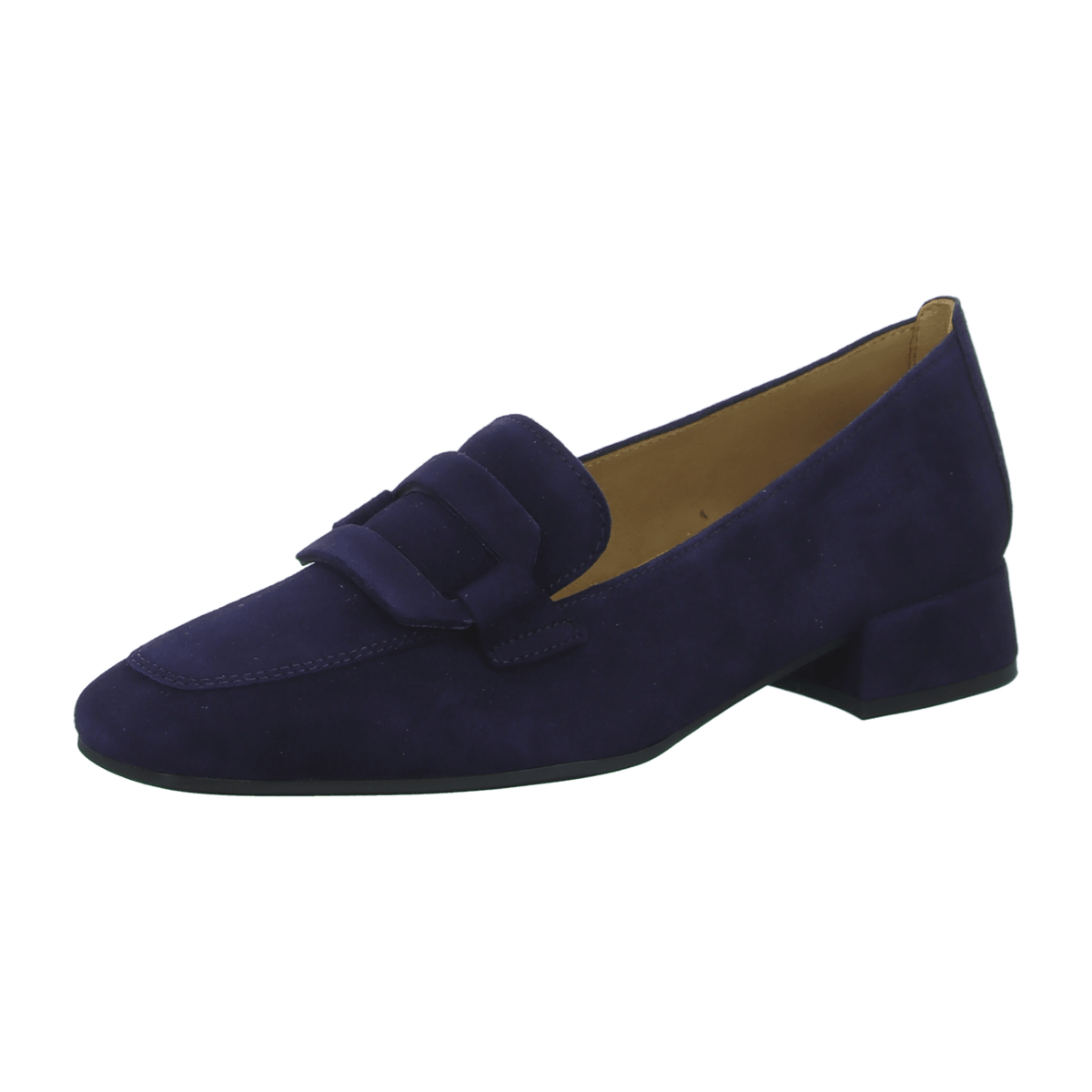 Gabor Women's Comfort Moccasins - Slip-On Nubuck Loafers in Atlantic Blue