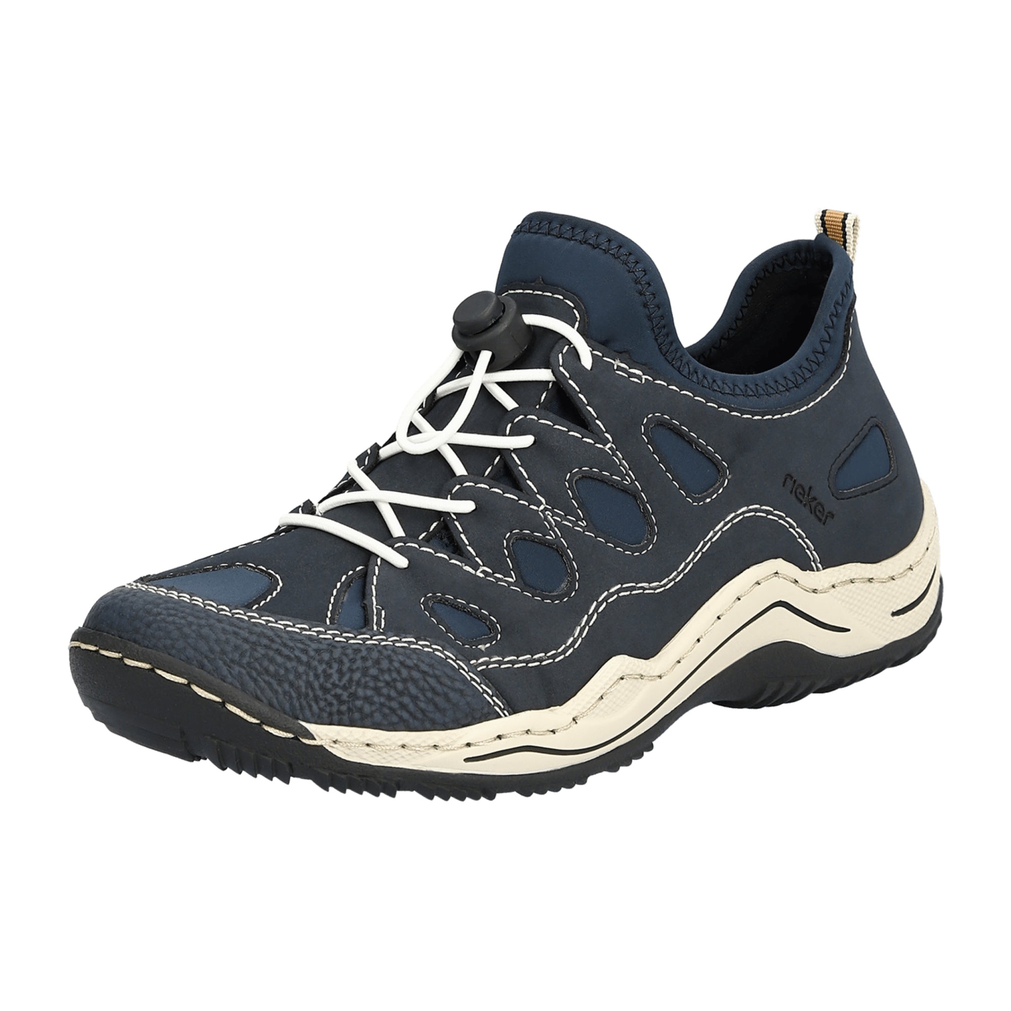 Rieker Women's Blue Shoes L0551-14 with Removable Insole and EVA Sole