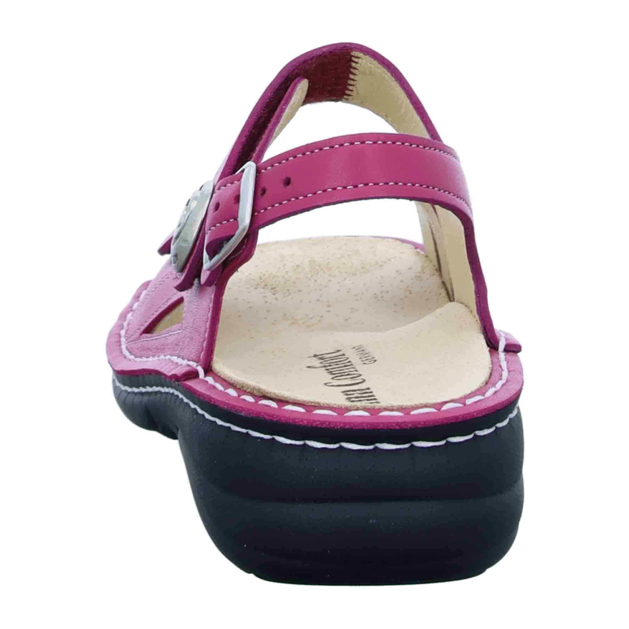 Finn Comfort Denia Women's Comfortable Slip-On Shoes, Vibrant Pink