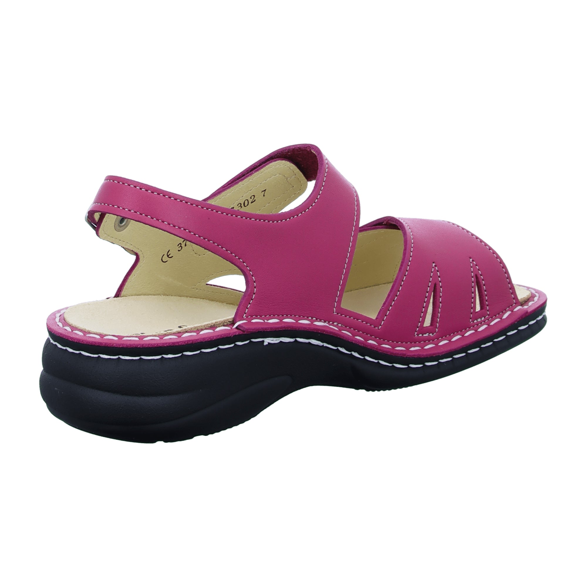 Finn Comfort Denia Women's Comfortable Slip-On Shoes, Vibrant Pink