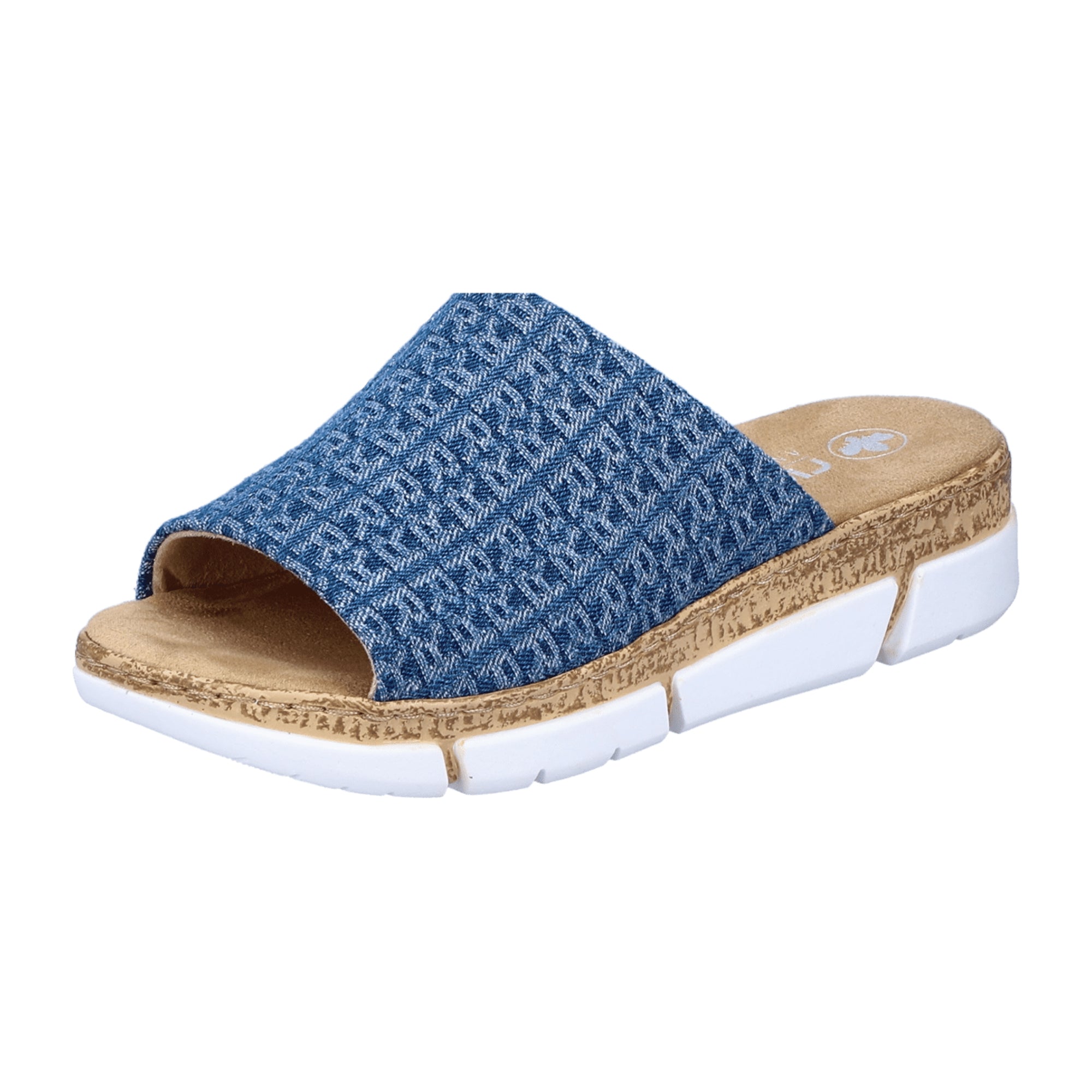 Rieker FSK Women's Blue Sandals Textile Upper and Lining PU Sole
