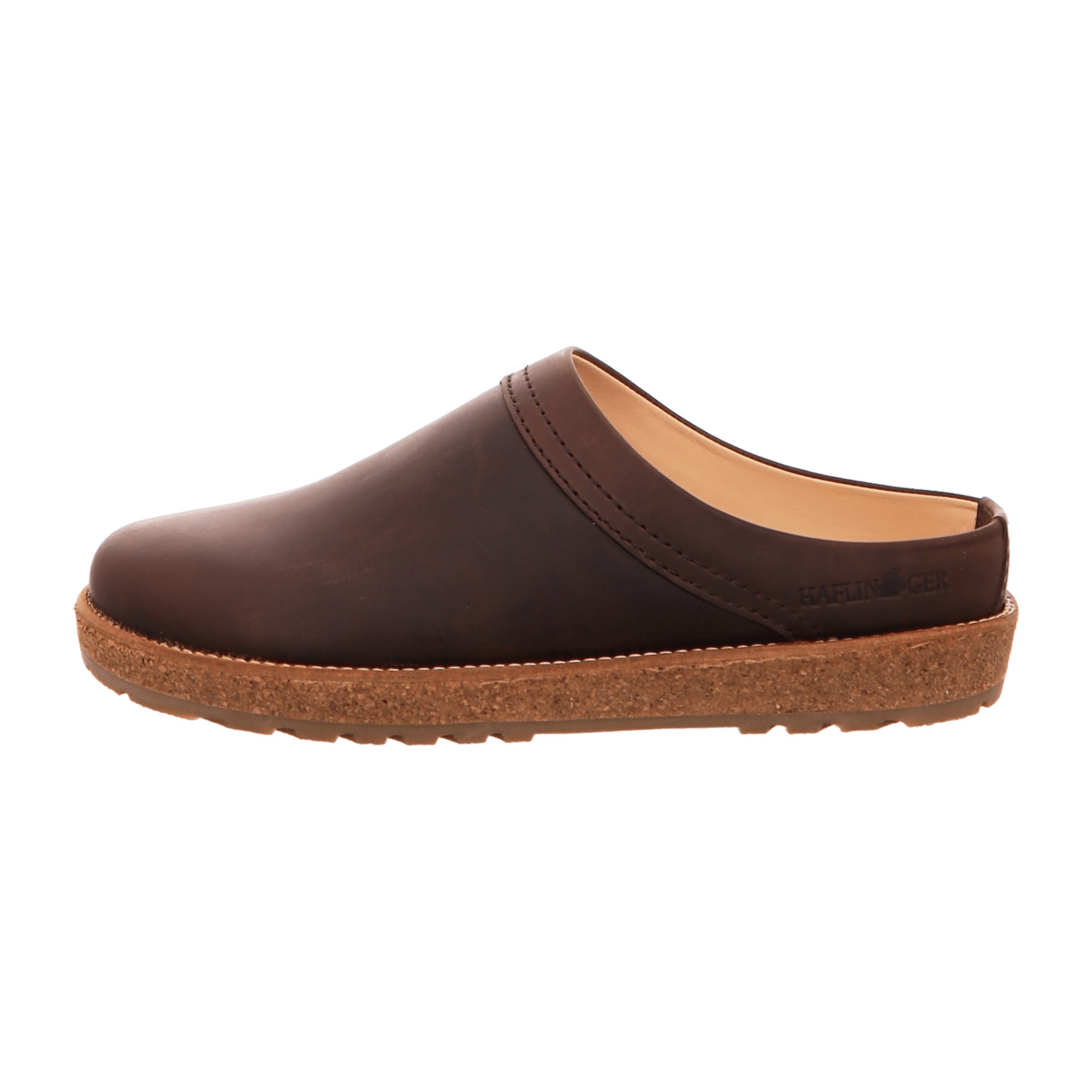 Haflinger Travel-Classic Men’s Brown Clogs – Durable & Stylish Leather Footwear