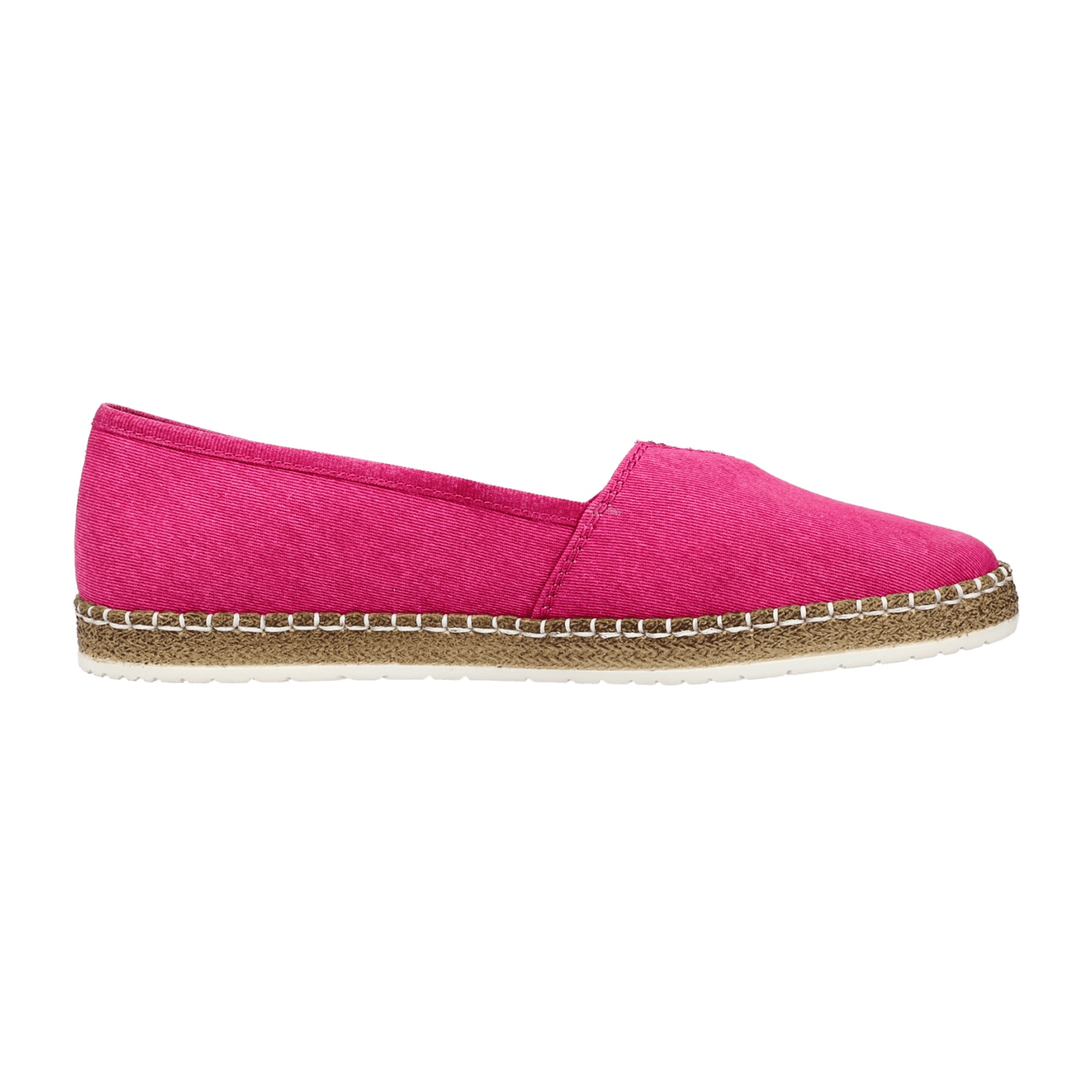 Rieker Pink Women's Slip-On Shoes Textile Upper Flat Heel Comfortable Casual