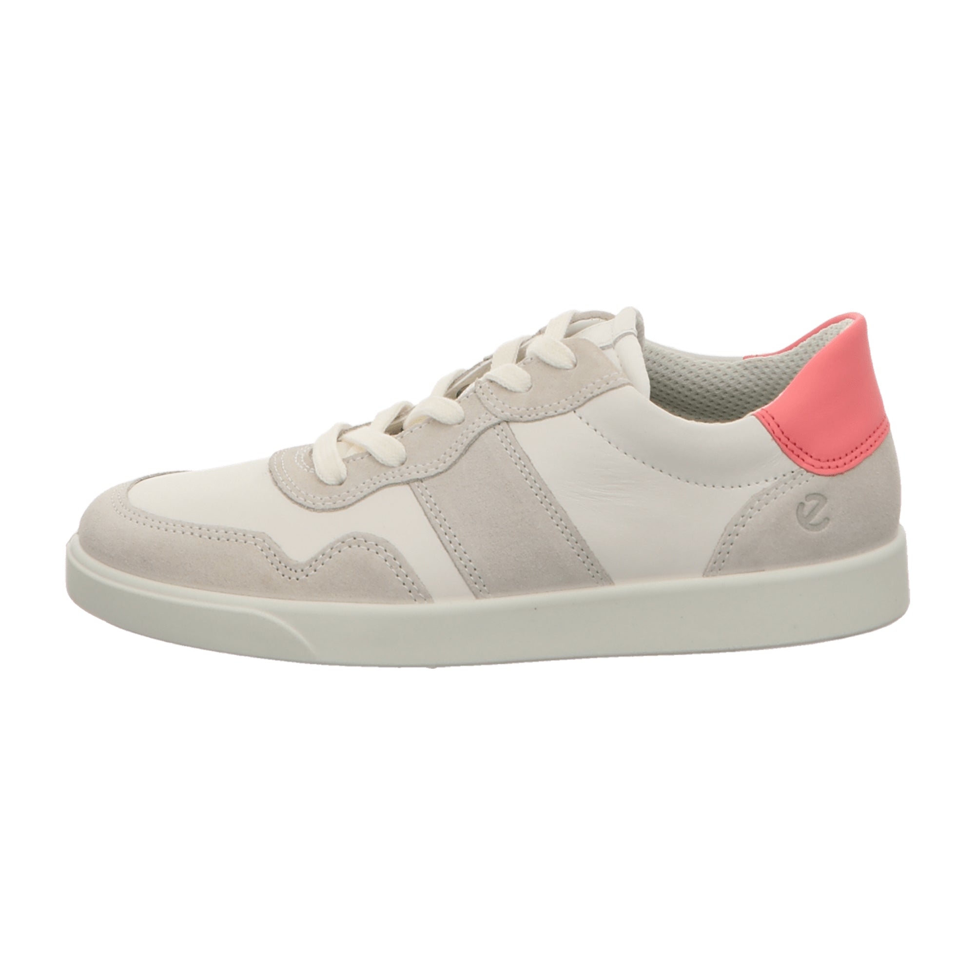 Ecco Street Lite Women's White Nubuck Sneakers - Durable Lightweight Casual Shoes