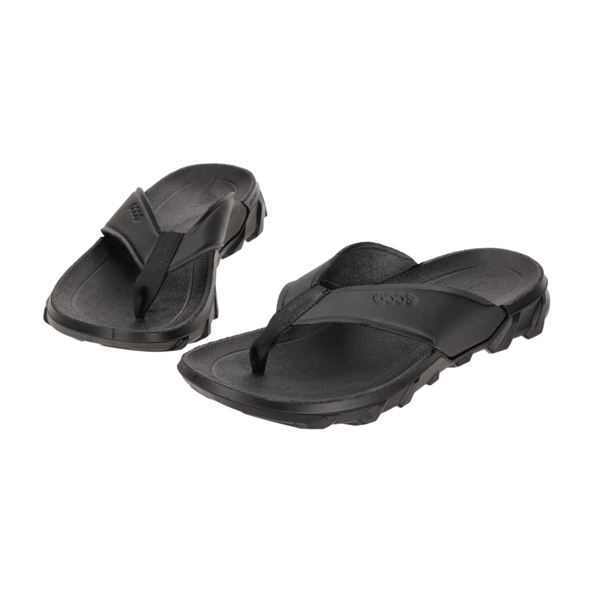 Ecco MX Flipsider Unisex Flip-Flops - Durable Casual Sandals, Black - Bartel-Shop