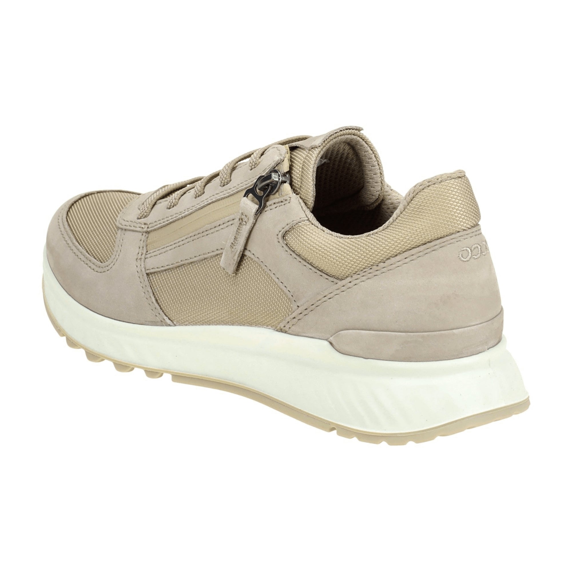 Ecco Exostride Zip Women's Shoes - Durable Urban Walking Sneakers, Grey and Rose for Style and Comfort - Bartel-Shop