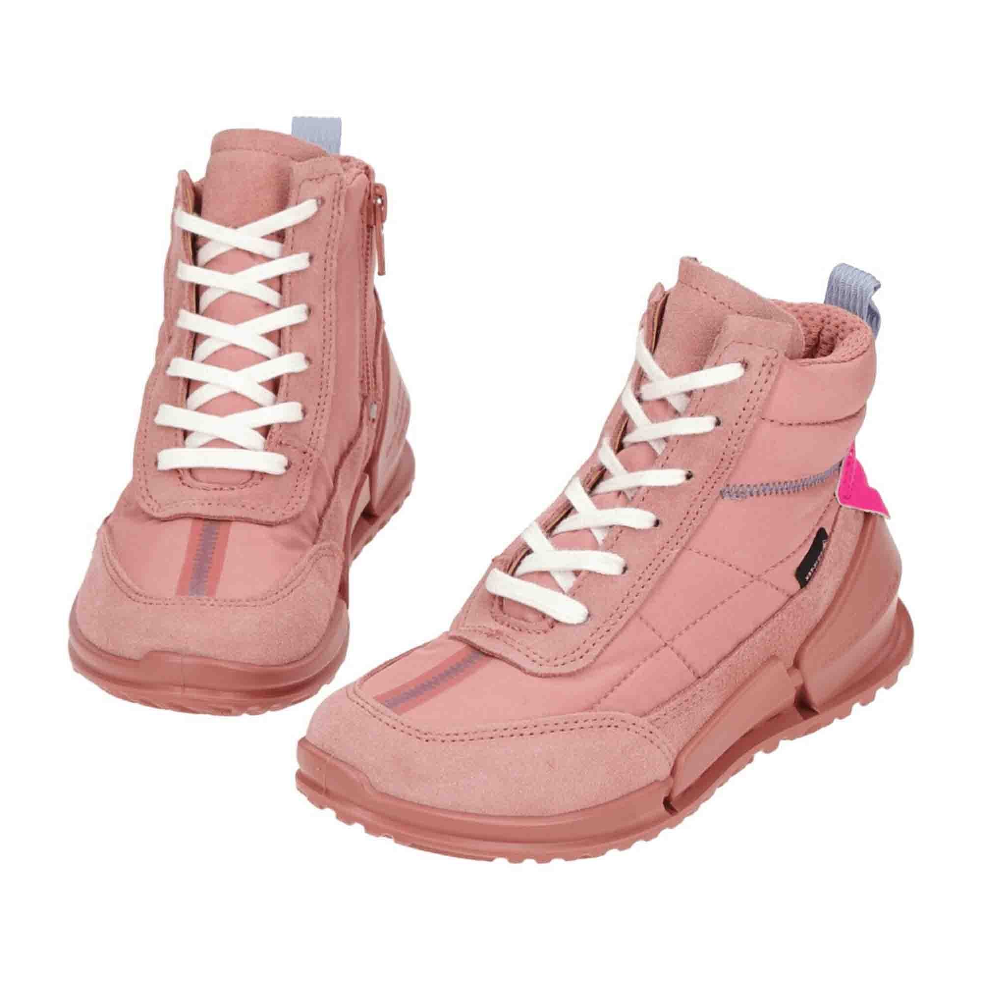 Ecco Biom GORE-TEX Kids Boots 711722 in Rose Damask Pink - Durable and Stylish - Bartel-Shop