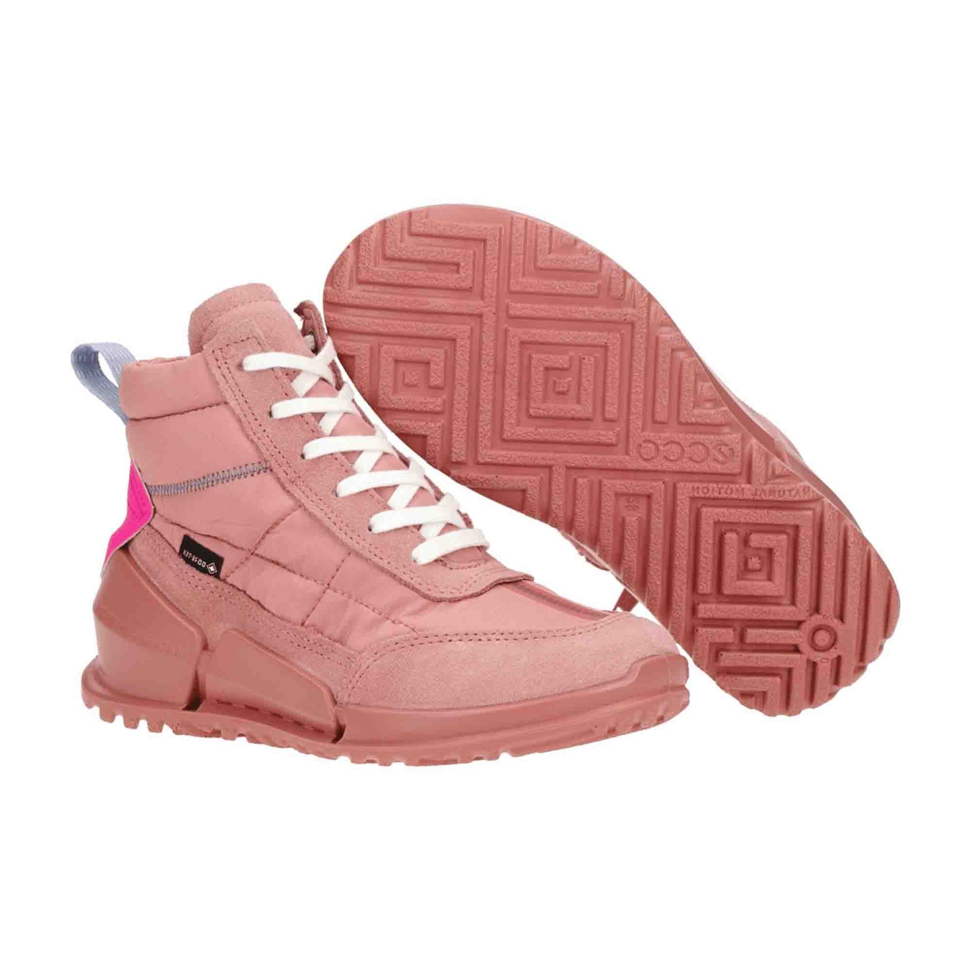 Ecco Biom GORE-TEX Kids Boots 711722 in Rose Damask Pink - Durable and Stylish