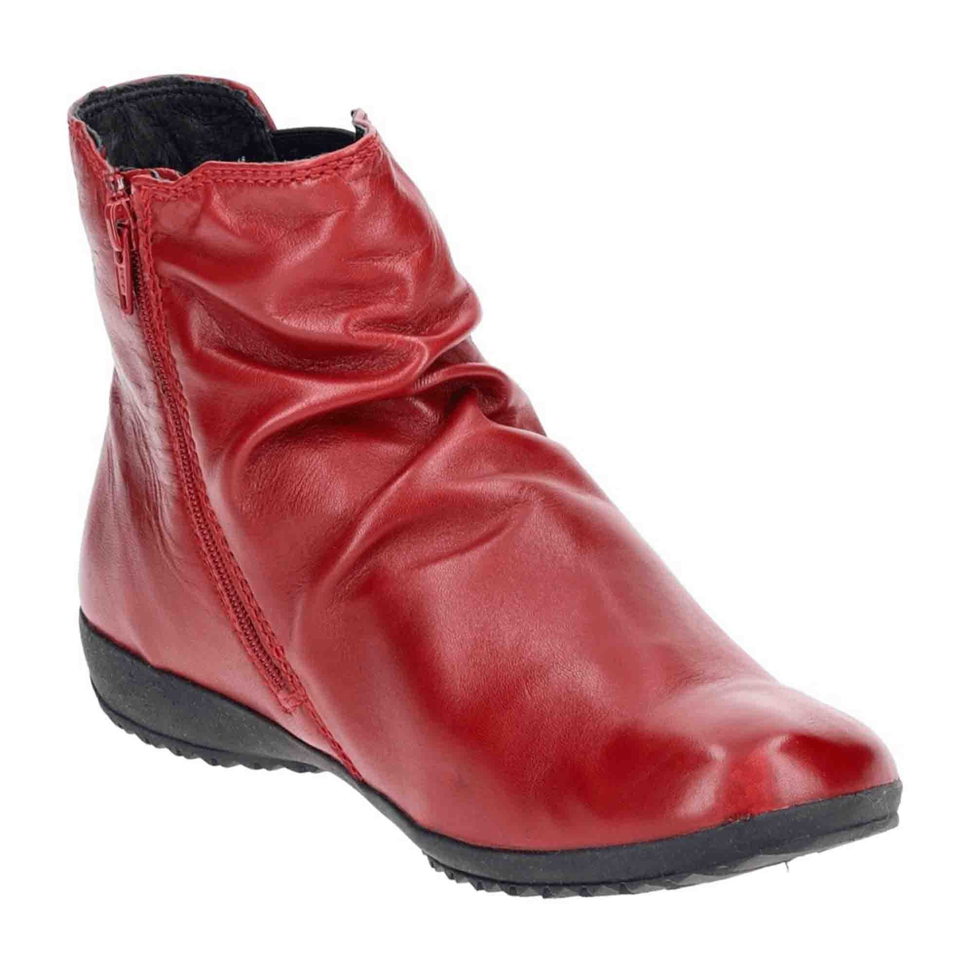 Josef Seibel Naly 31 Ankle Boot Red Smooth Leather for Women