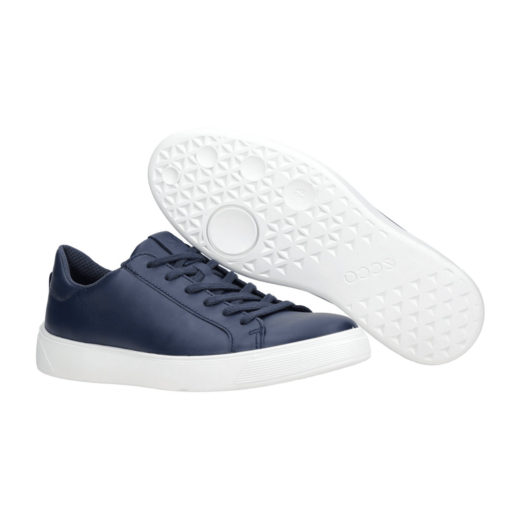 Ecco Street Tray Men's Sneakers - Navy Blue | Durable & Stylish Casual Shoes - Model 504744