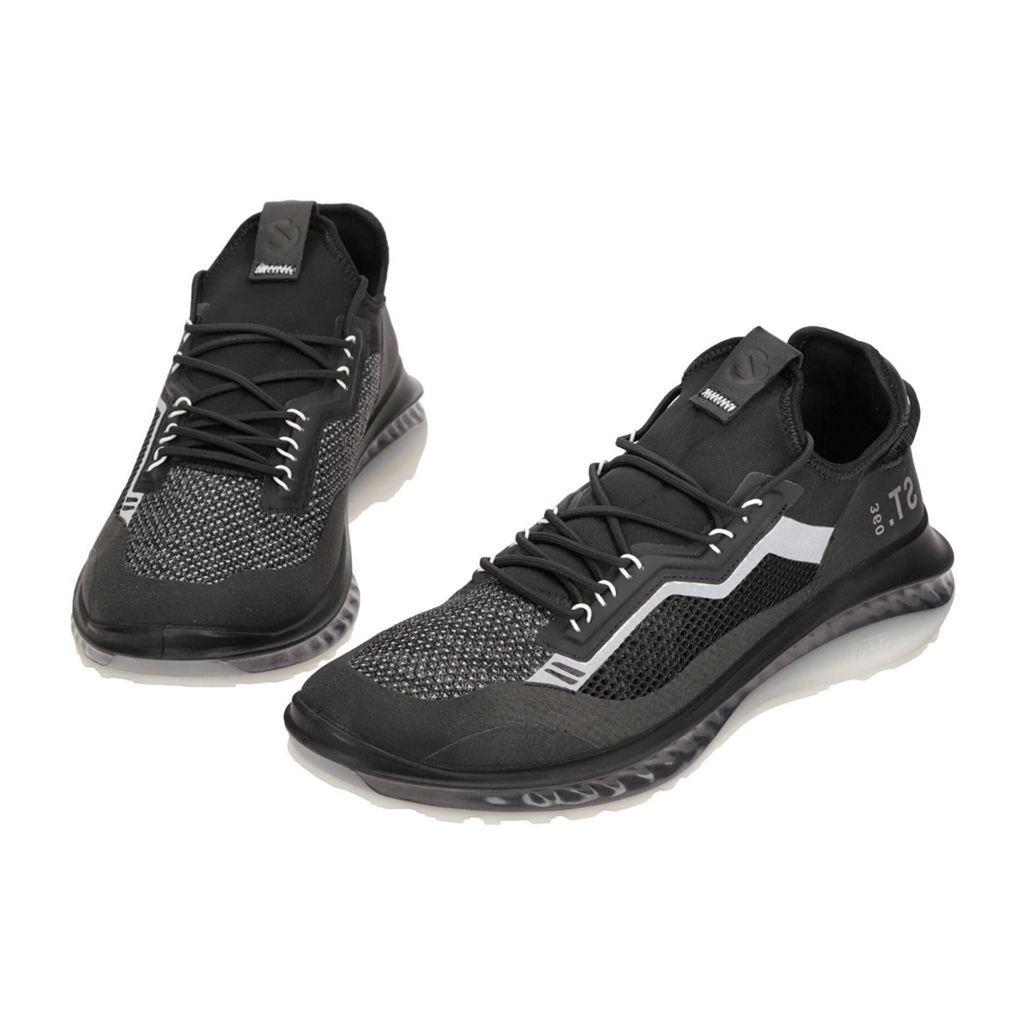Ecco ST360 Men's Sneakers in Black - Durable & Stylish Footwear for Active Lifestyles | Style 821374