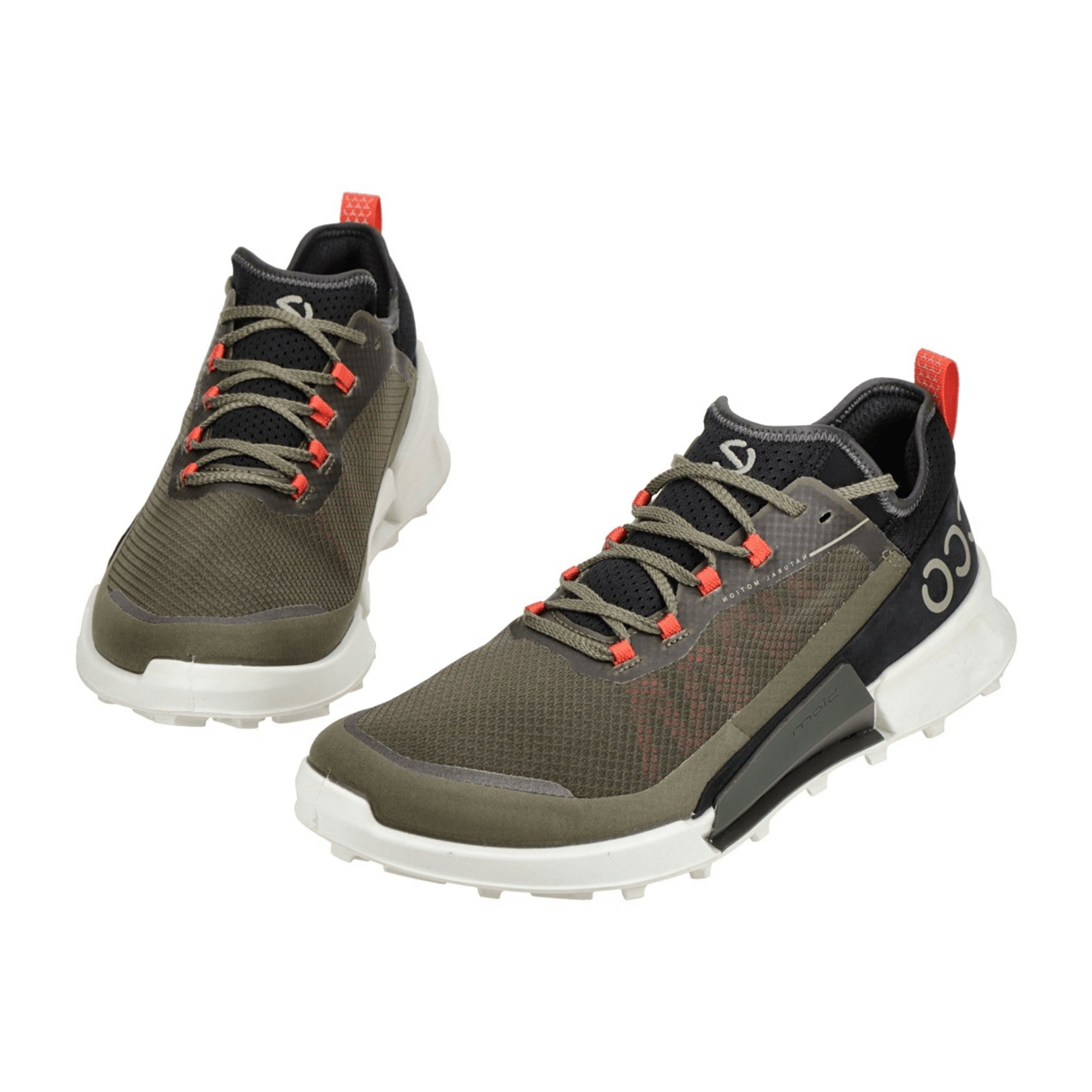 Ecco Biom X Country Men's Outdoor Shoes - Durable Dark Green Footwear Model 822804