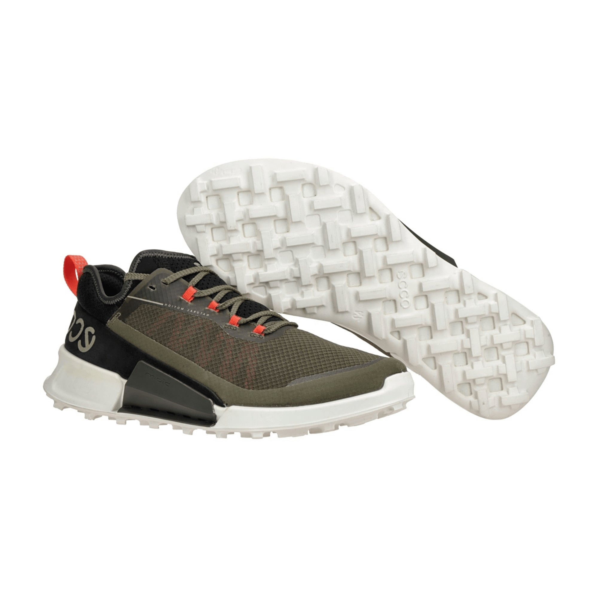 Ecco Biom X Country Men's Outdoor Shoes - Durable Dark Green Footwear Model 822804