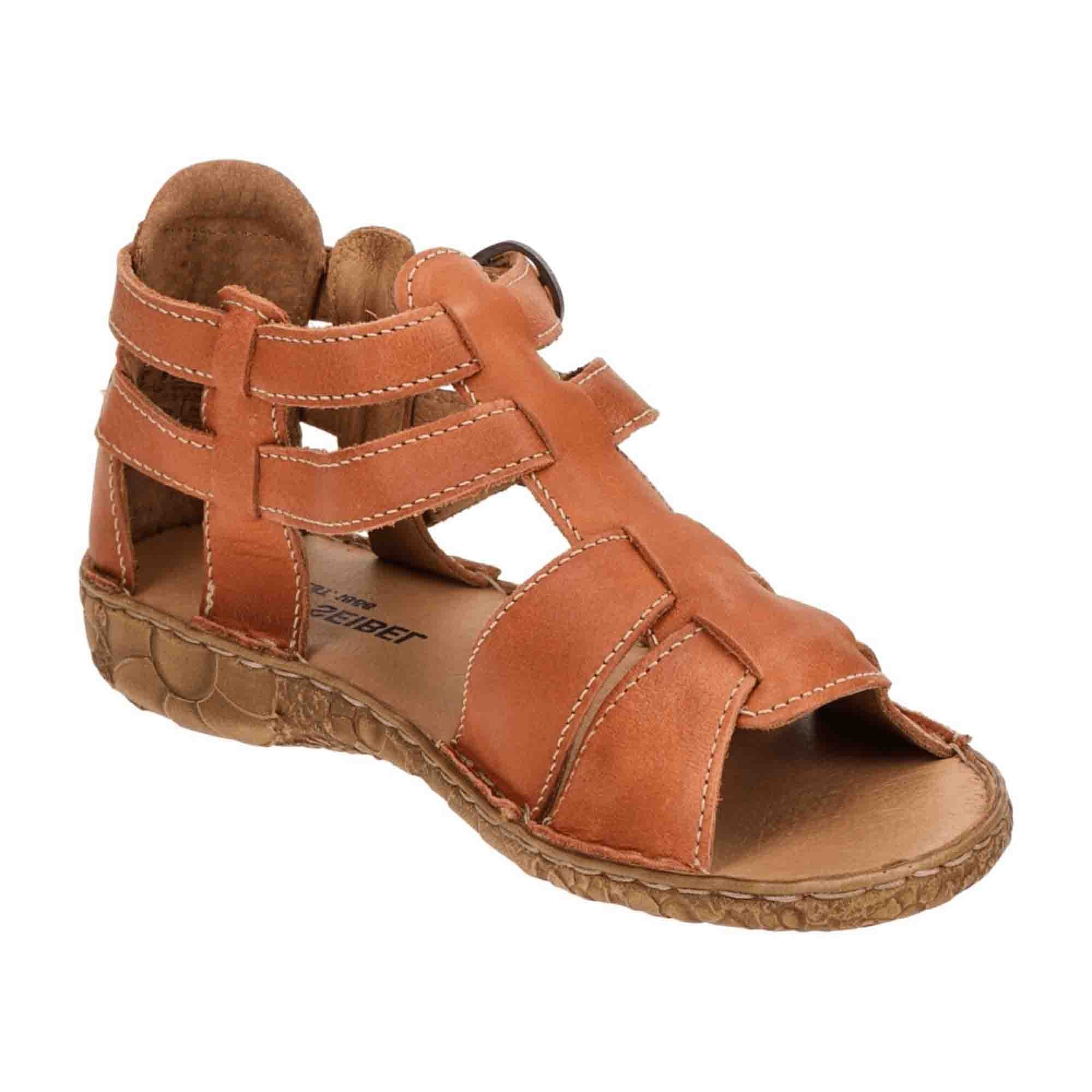 Josef Seibel Rosalie 51 Strappy Toe-Post Sandal in Orange for Women