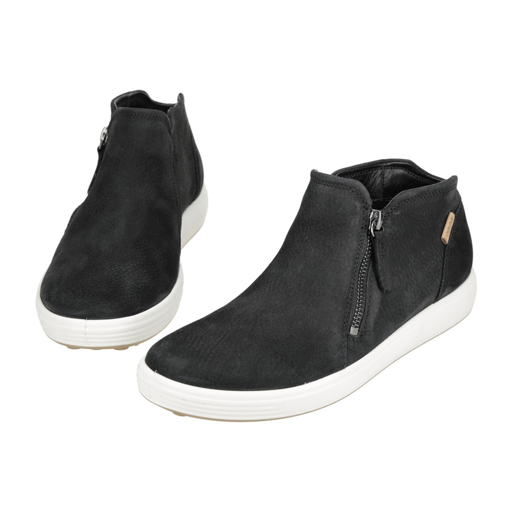 Ecco Soft 7 Women's Low Bootie in Black - Durable, Stylish Leather Shoes