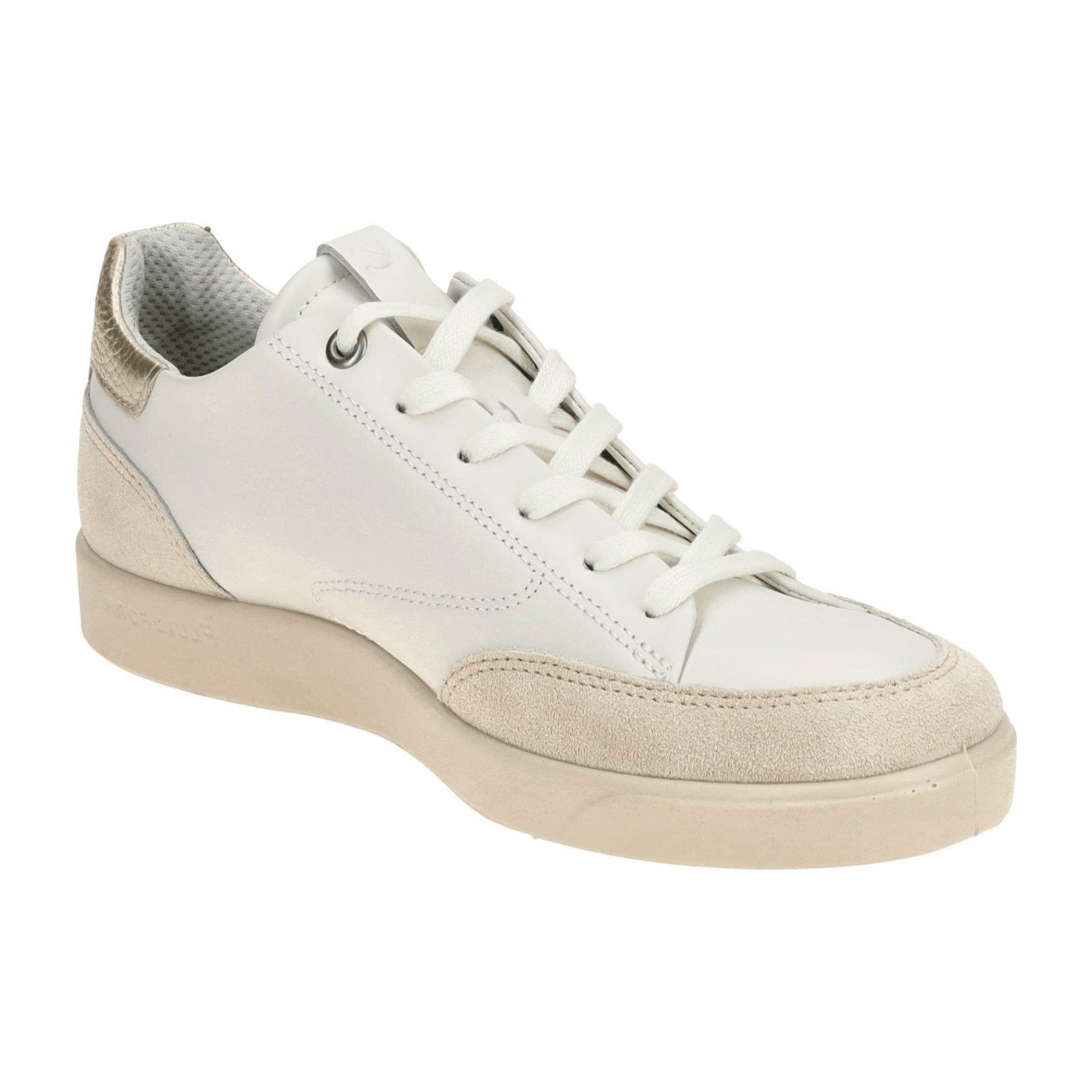 Ecco Street Lite Women's Sneakers - Durable & Stylish Casual Shoes in White/Beige, Model 212853
