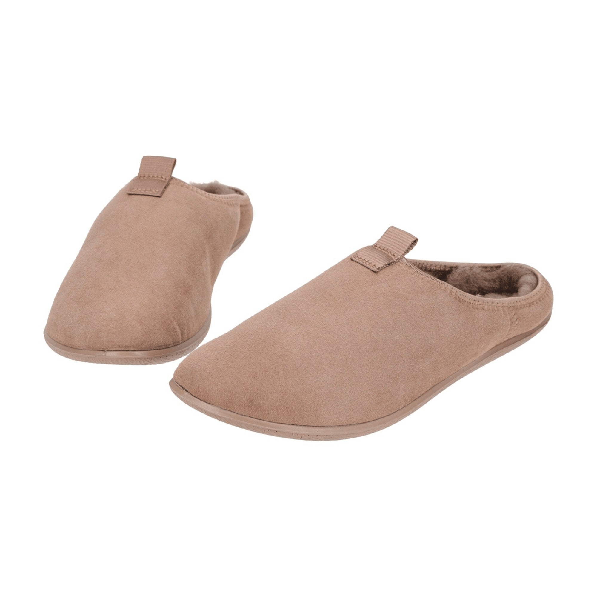 Ecco Easy Women's Warm-Lined Slippers in Light Brown - Bartel-Shop
