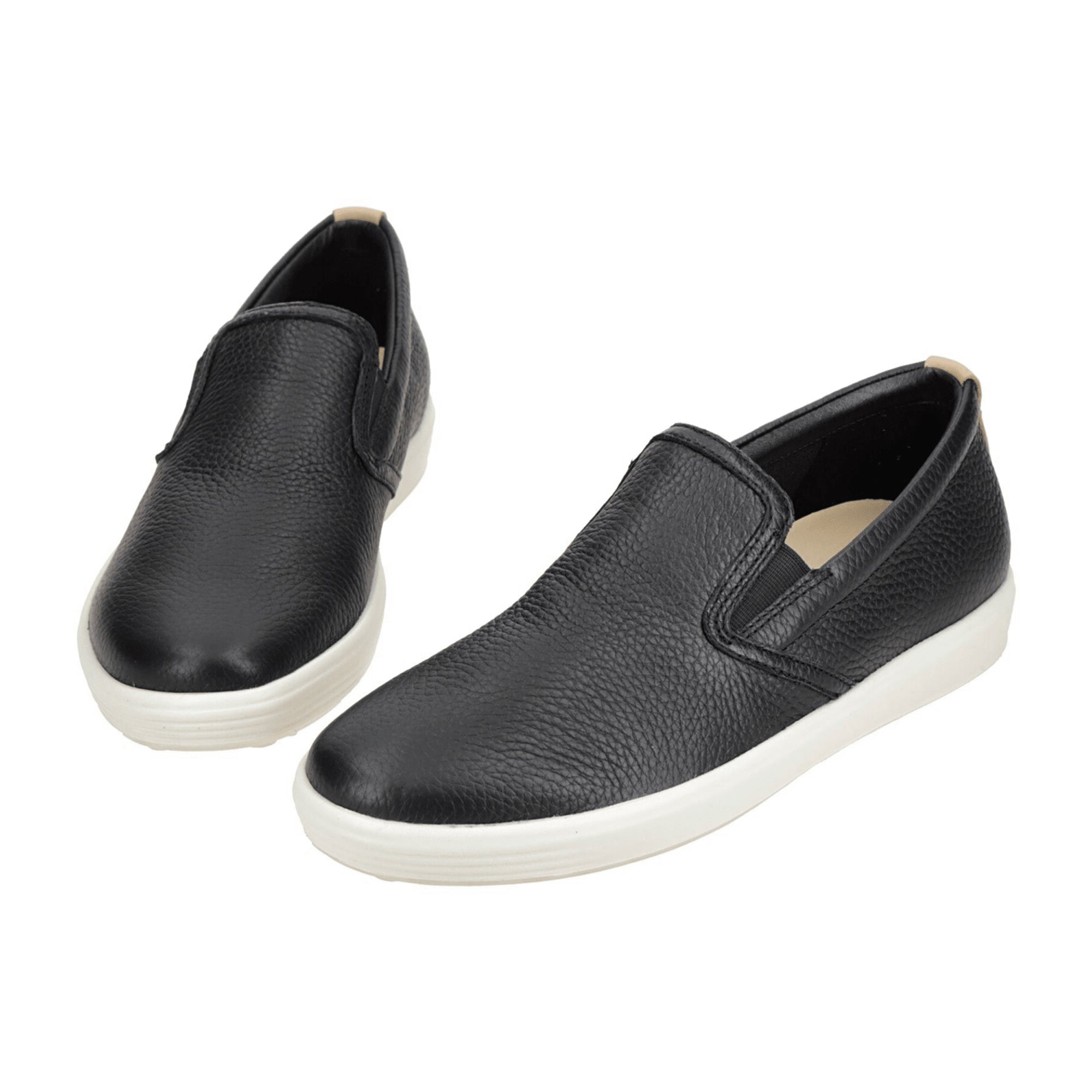 Ecco Soft 7 Women's Black Slip-On Shoes - Durable & Stylish Footwear for Modern Urban Style