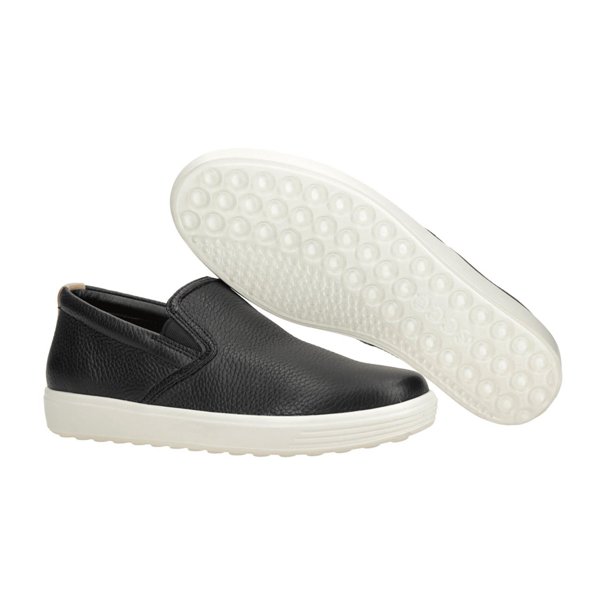 Ecco Soft 7 Women's Black Slip-On Shoes - Durable & Stylish Footwear for Modern Urban Style