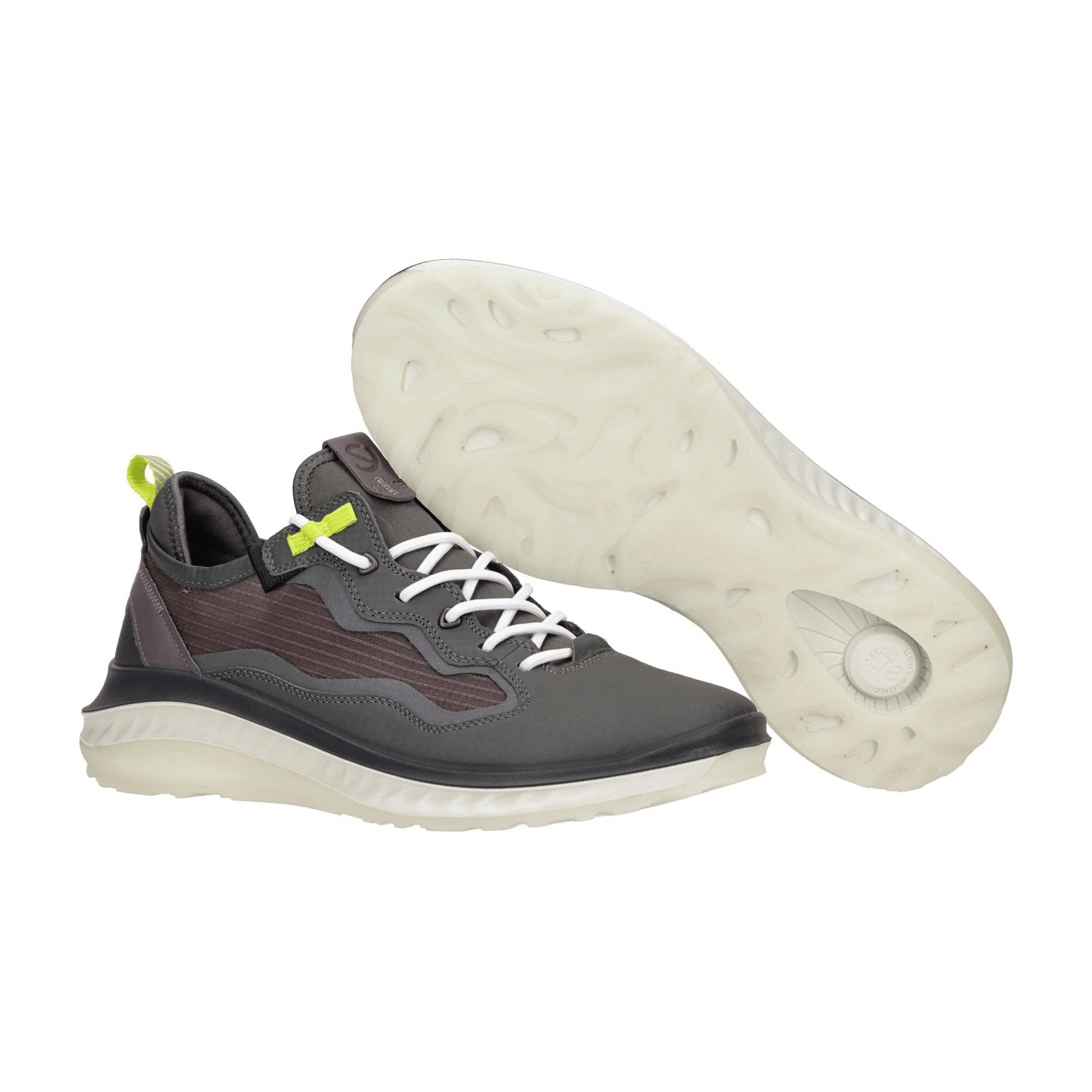 Ecco ST.360 Men's Sneakers - Durable & Stylish Dark Grey Athletic Shoes, Model 821324