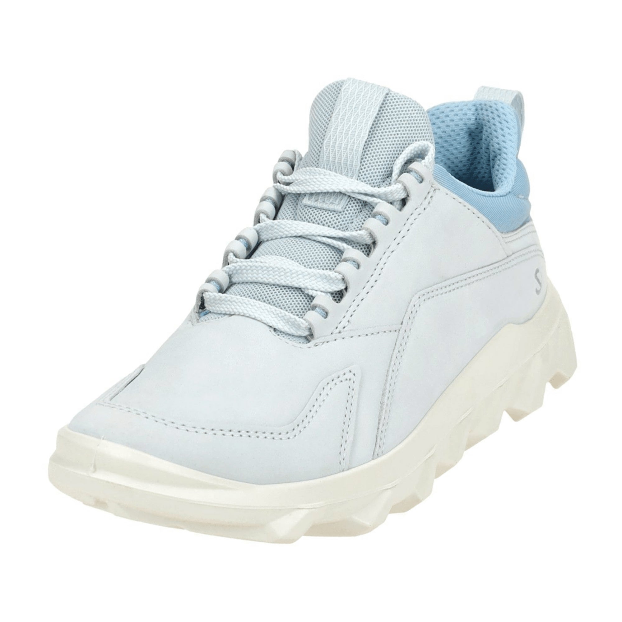 Ecco MX Women's Nubuck Sneakers - Light Blue, Durable Casual Shoes for Everyday Comfort, Model 820313