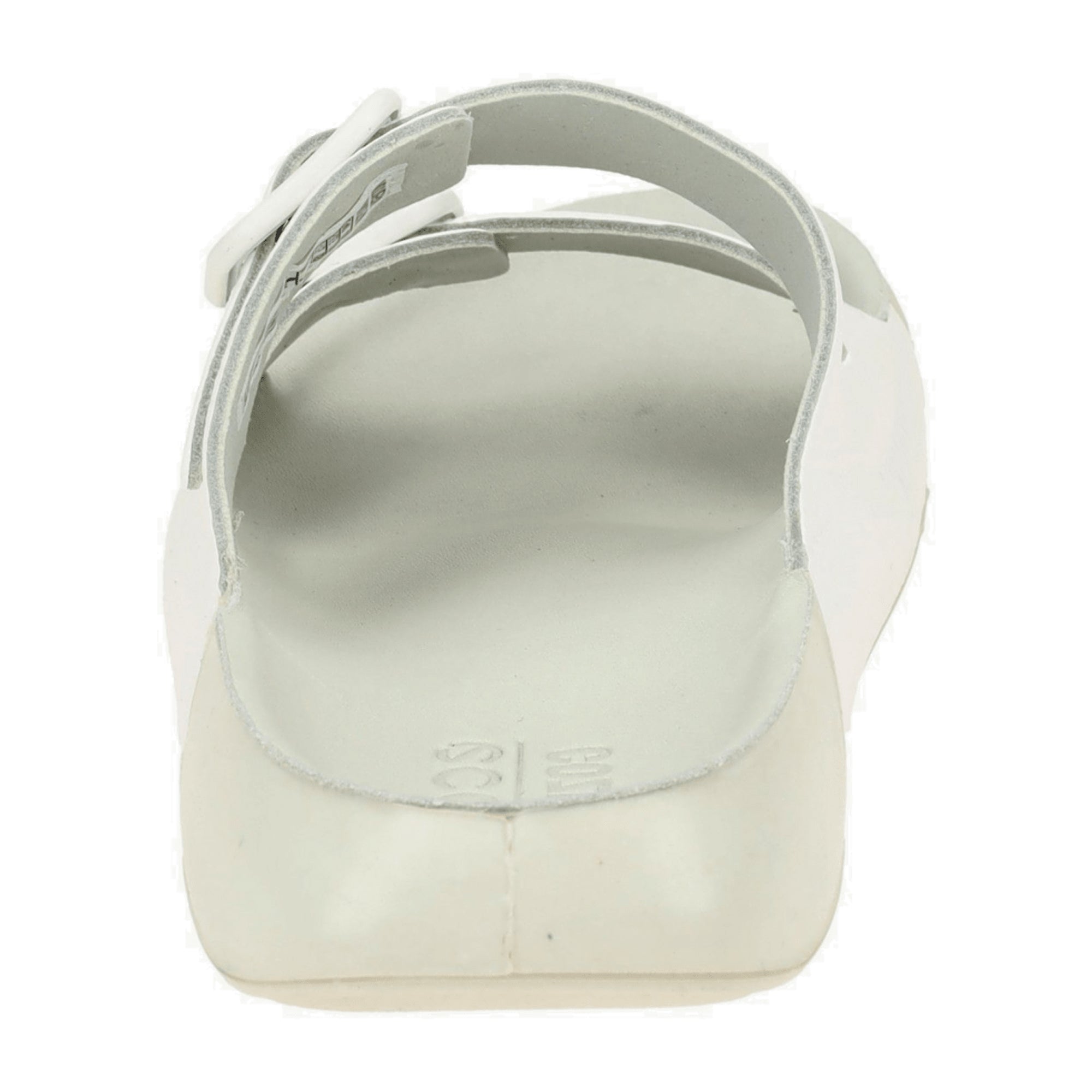 Ecco Cozmo Women's Slide Sandals - Durable & Stylish White Leather, Model 206833 - Bartel-Shop
