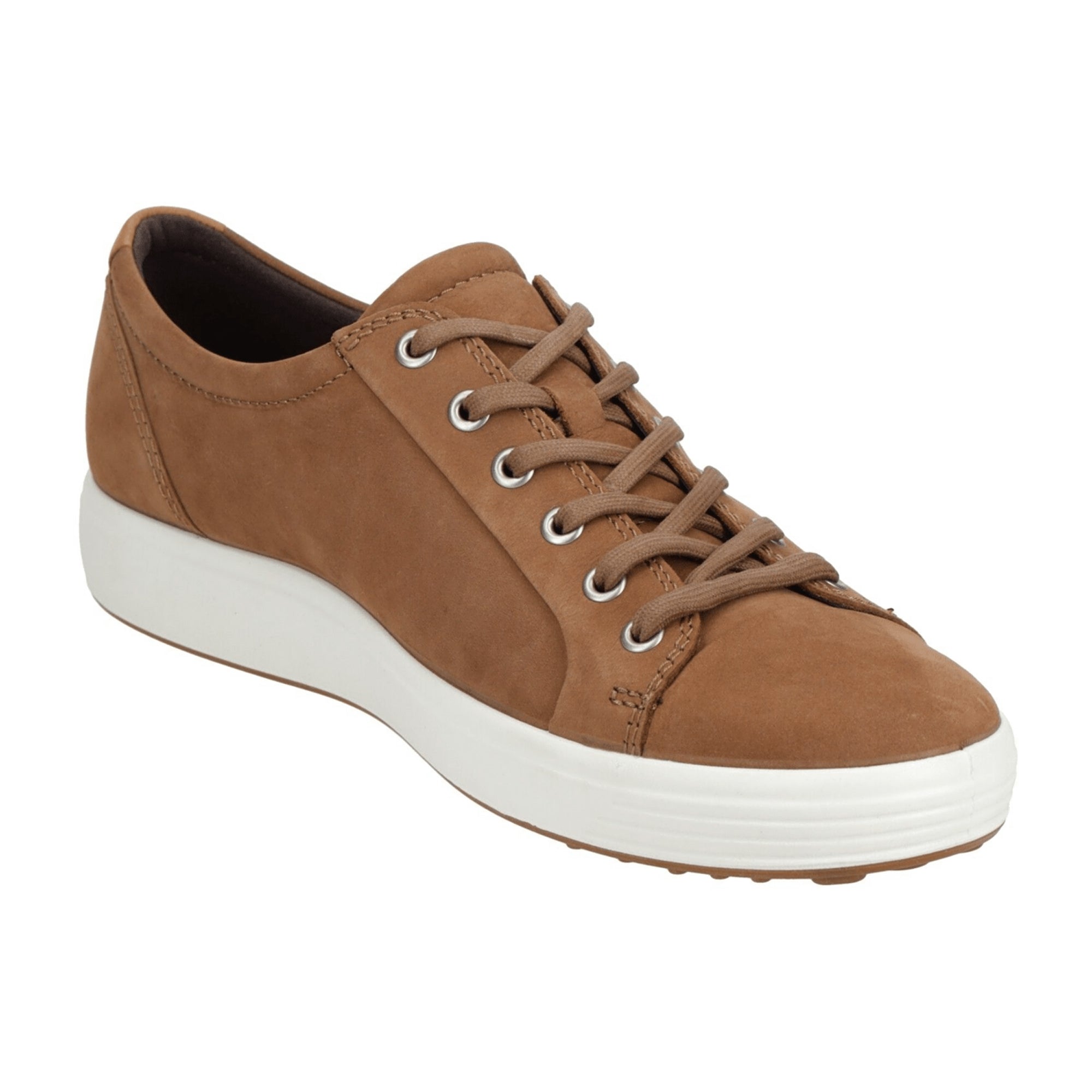Ecco Soft 7 Men's Nubuck Shoes in Brown | Stylish & Durable Footwear