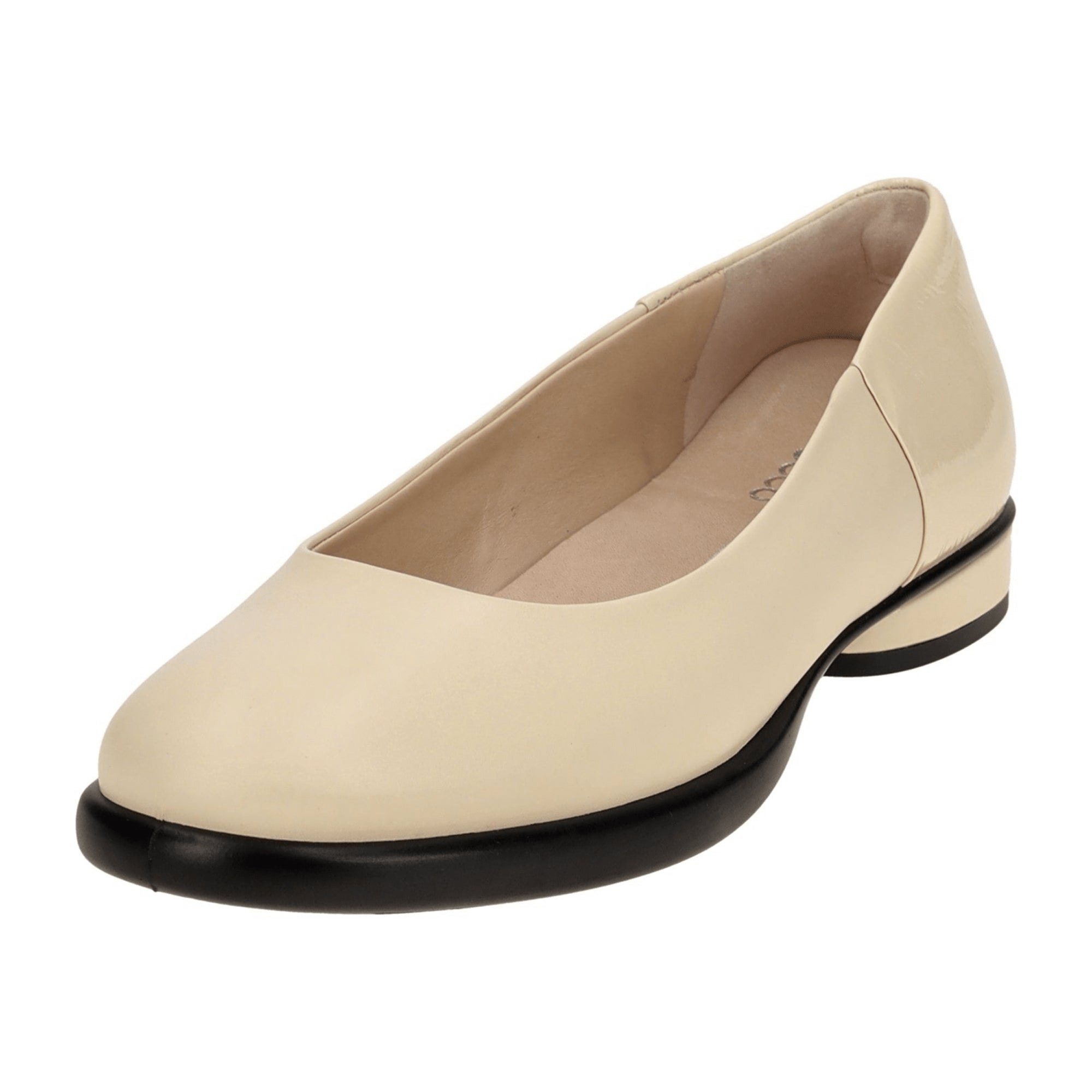 Ecco Sculpted Ballerina Flats for Women in Beige - Durable & Stylish Footwear, Model 222303