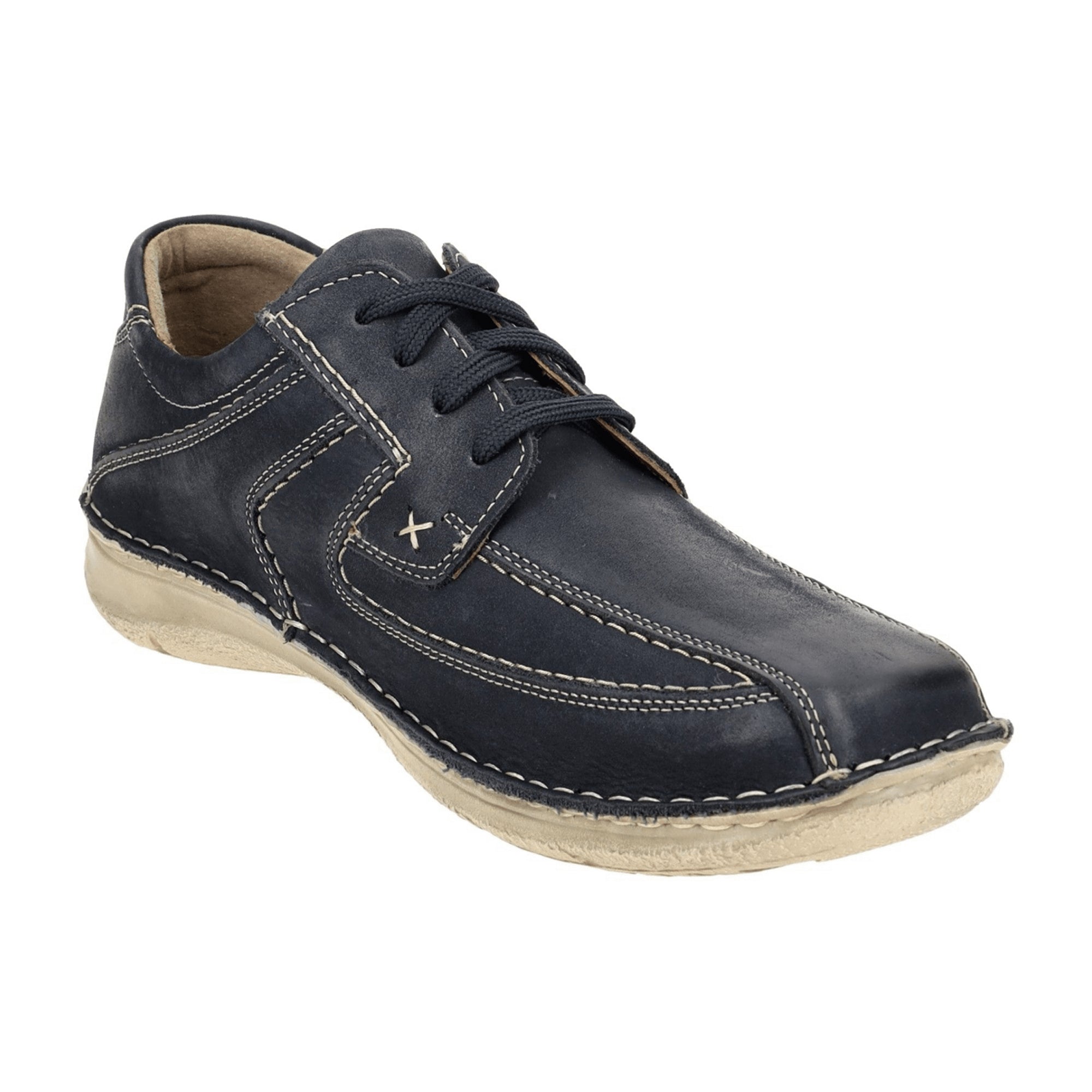Josef Seibel Anvers 8 Shoes Blue Ocean Wide Fit 43360 for Men Blue
