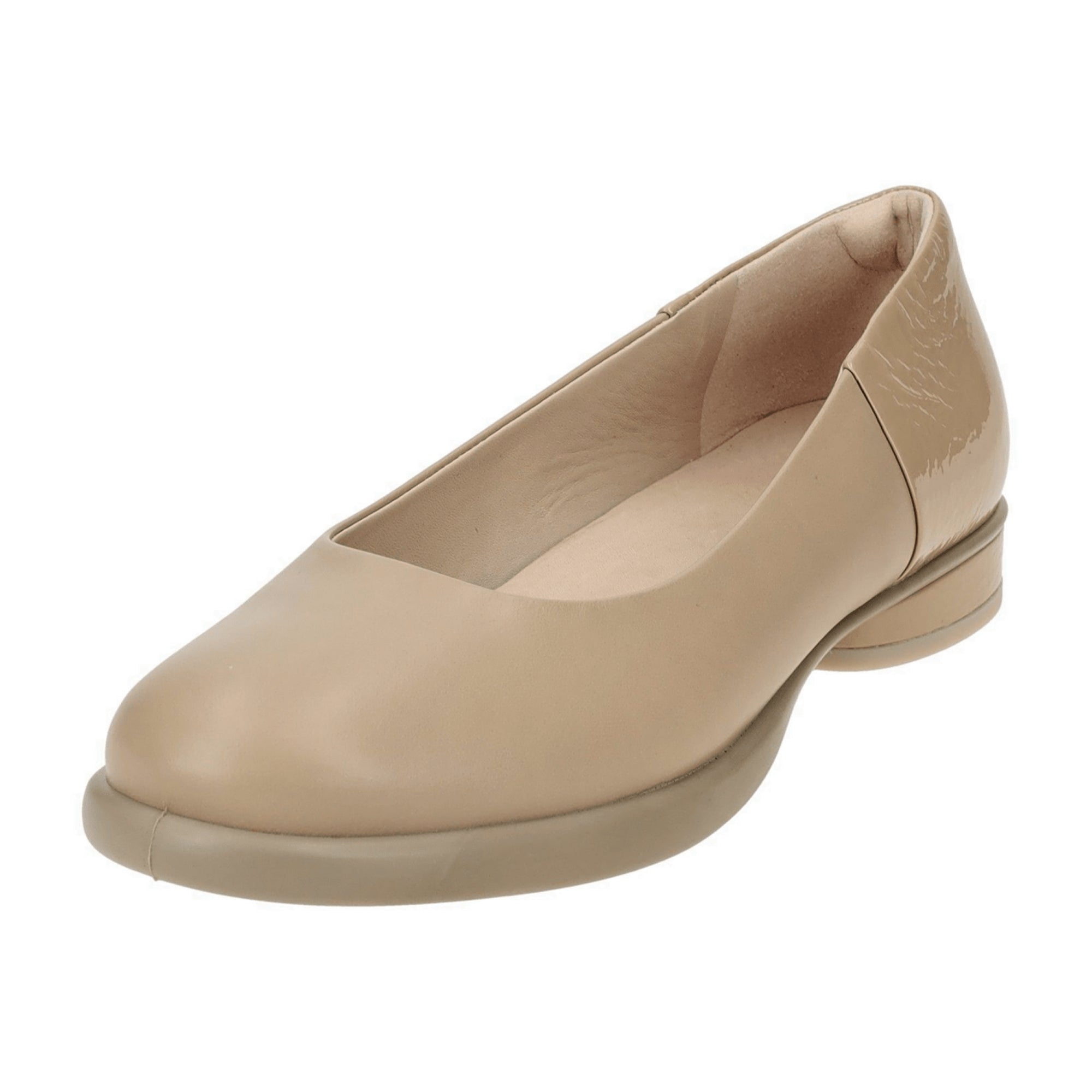 Ecco Sculpted Taupe Ballerina Flats 222303 for Women - Stylish & Comfortable