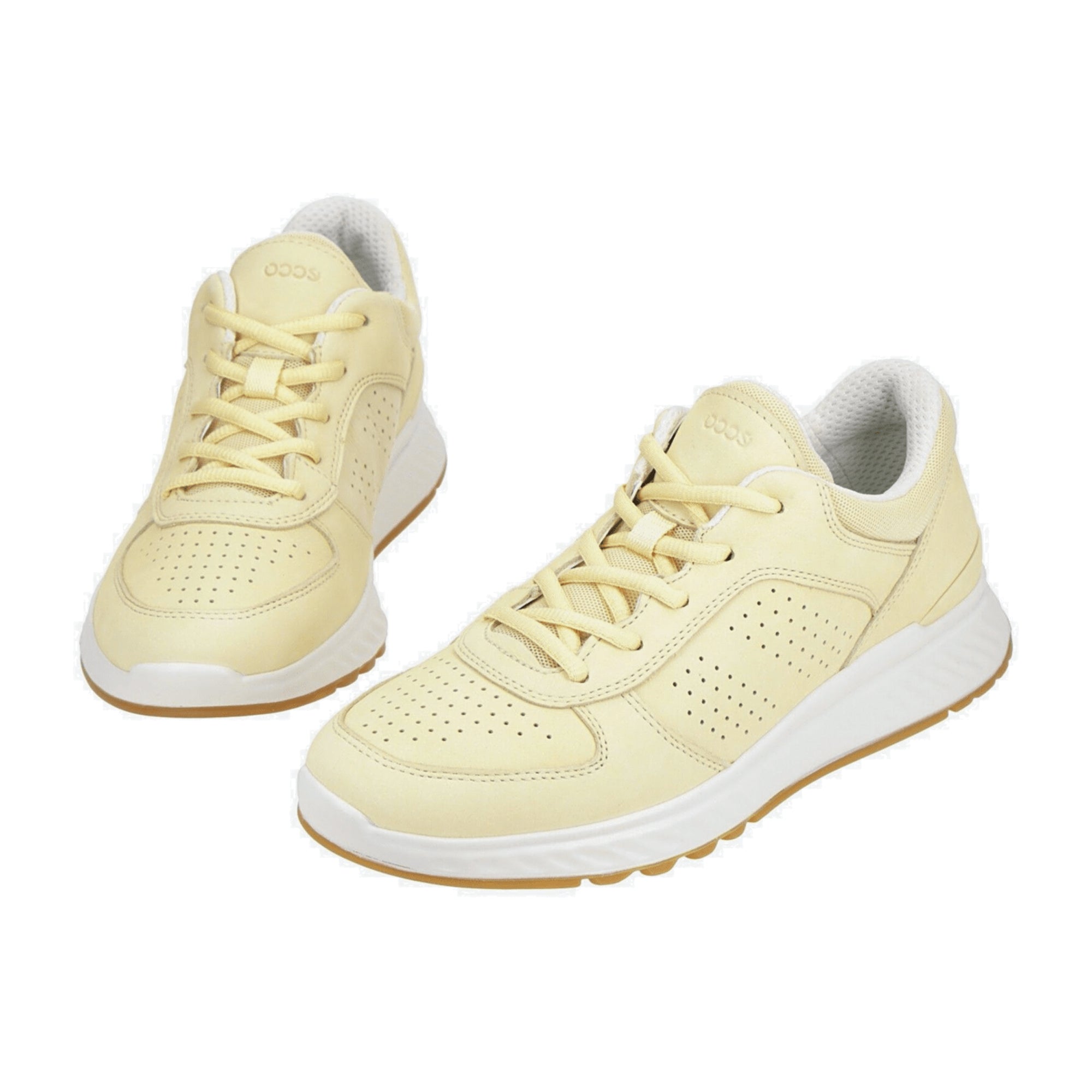Ecco Exostride Women's Walking Shoes in Vibrant Yellow - Durable Comfort Footwear #835313