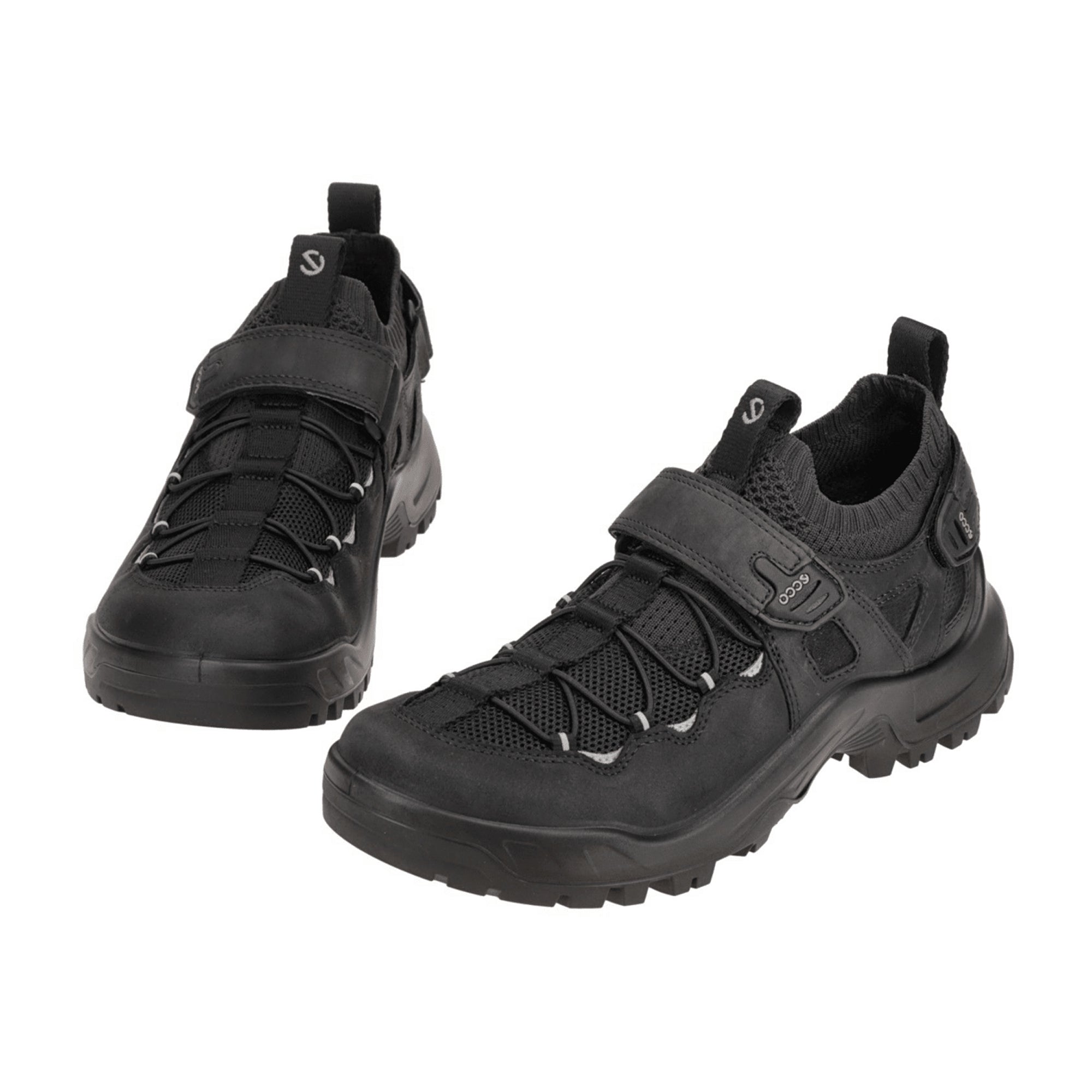 Ecco Offroad Men's Black Sandals with Velcro Closure 822334 - Durable & Stylish