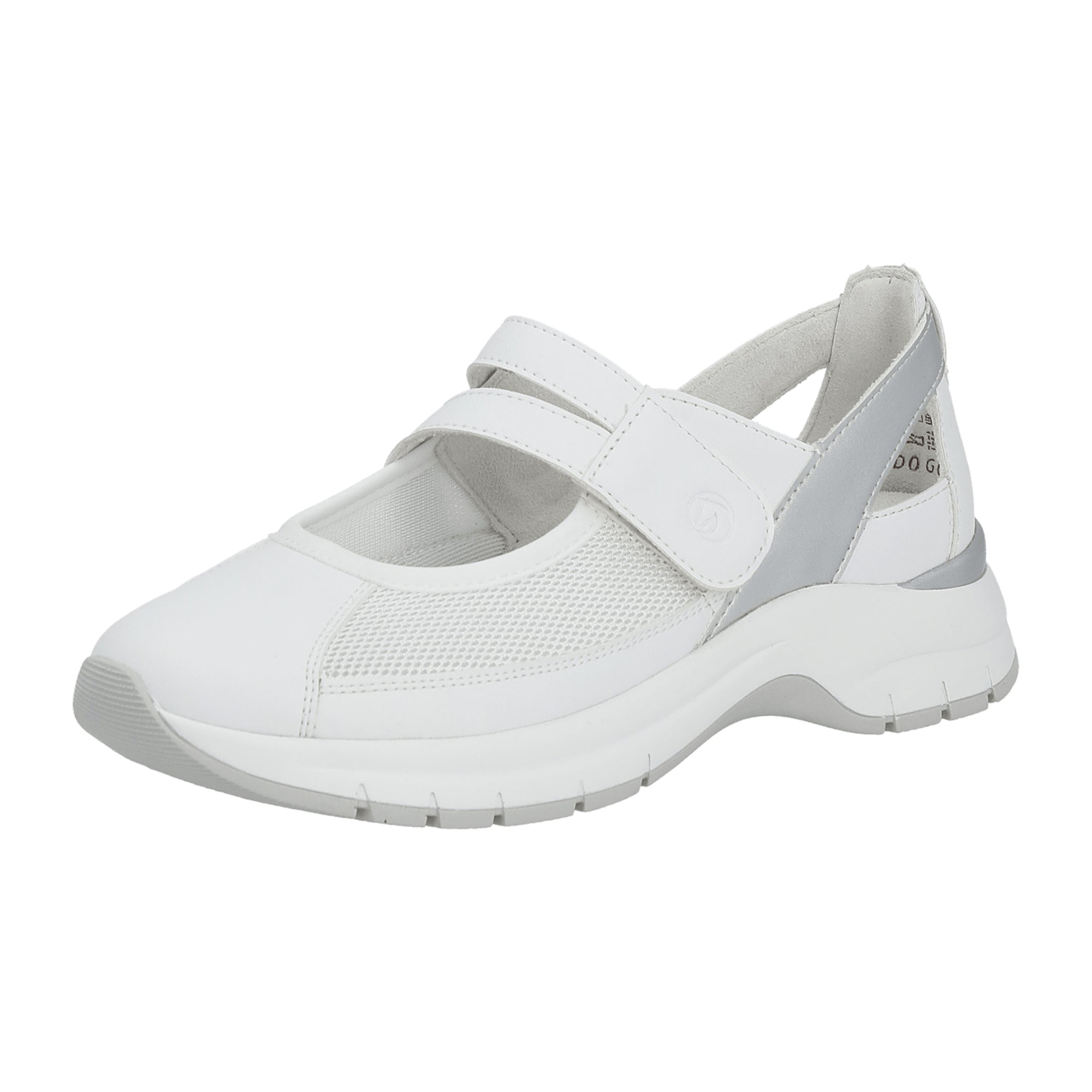 Remonte Women's Slip-On White Shoes Synthetic Leather Textile Lining 4.5 cm Heel