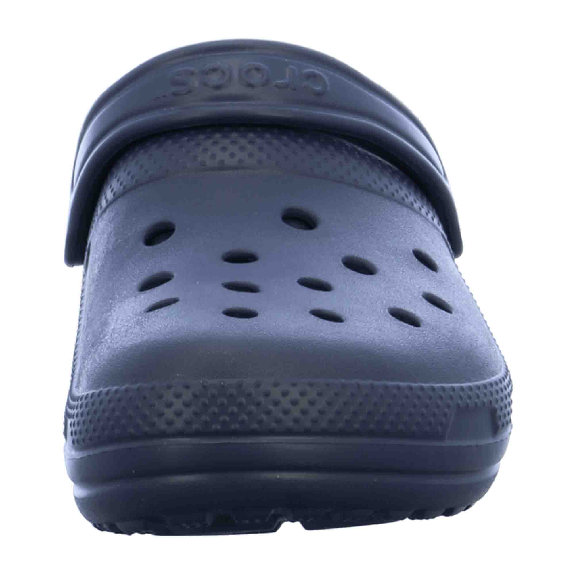 Crocs Classic Lined Clogs for Men, Navy/Charcoal Blue - Cozy Fleece Lining