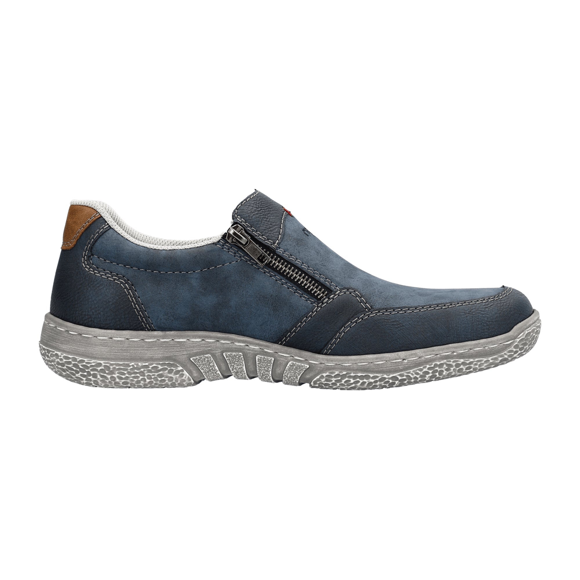 Rieker FSK Men's Blue Slip-On Loafers Comfortable Casual Shoes
