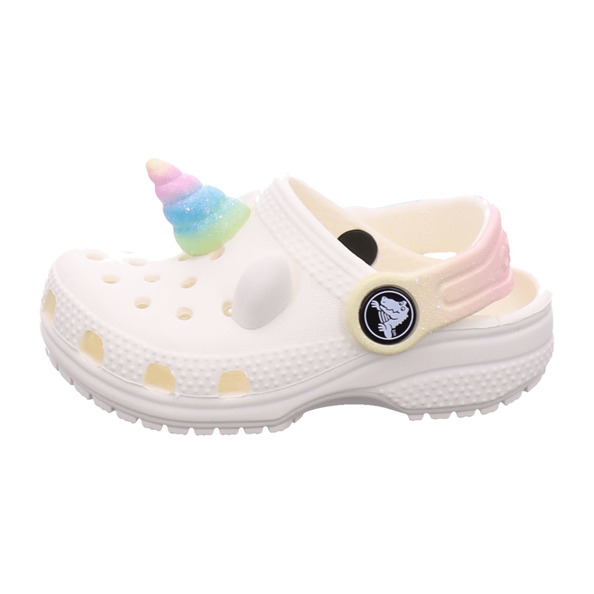 Crocs Classic Rainbow Kids Clogs - Stylish & Durable White