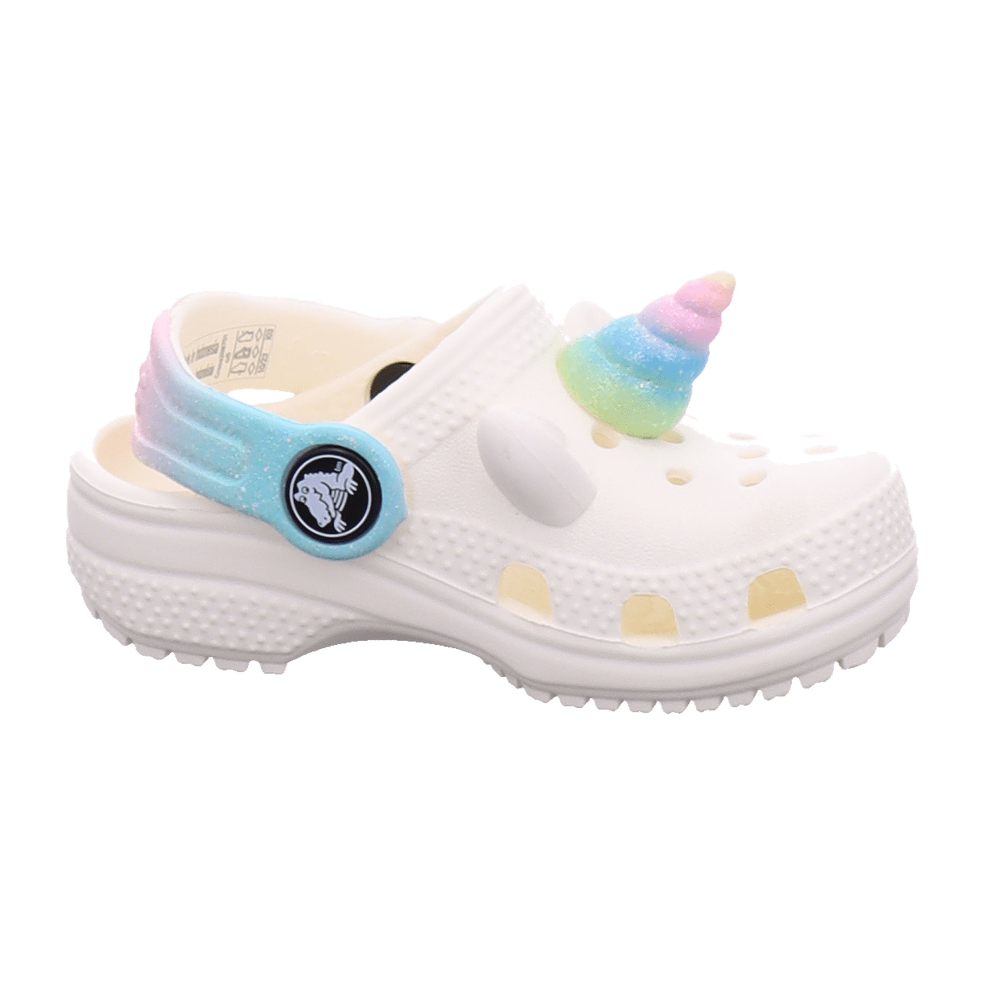 Crocs Classic Rainbow Kids Clogs - Stylish & Durable White