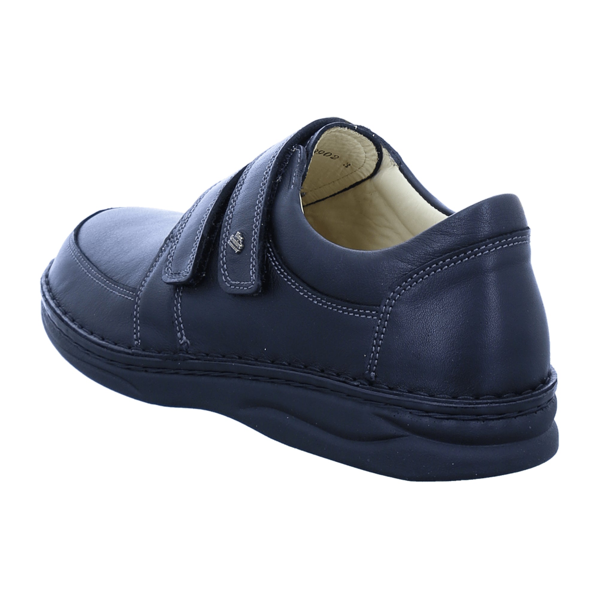 Finn Comfort Wicklow Men's Black Leather Slip-Ons - Comfortable & Elegant Casual Shoes