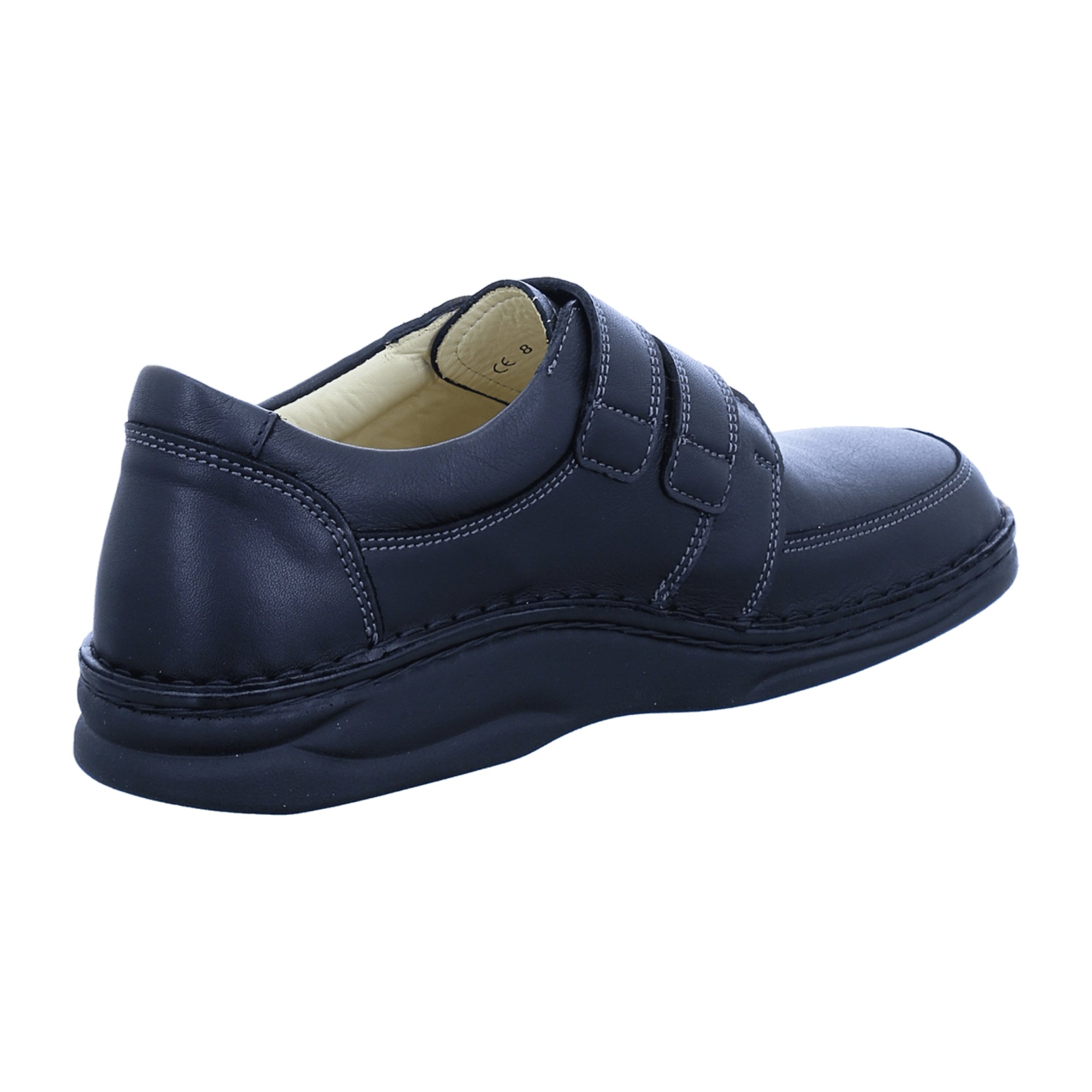 Finn Comfort Wicklow Men's Black Leather Slip-Ons - Comfortable & Elegant Casual Shoes