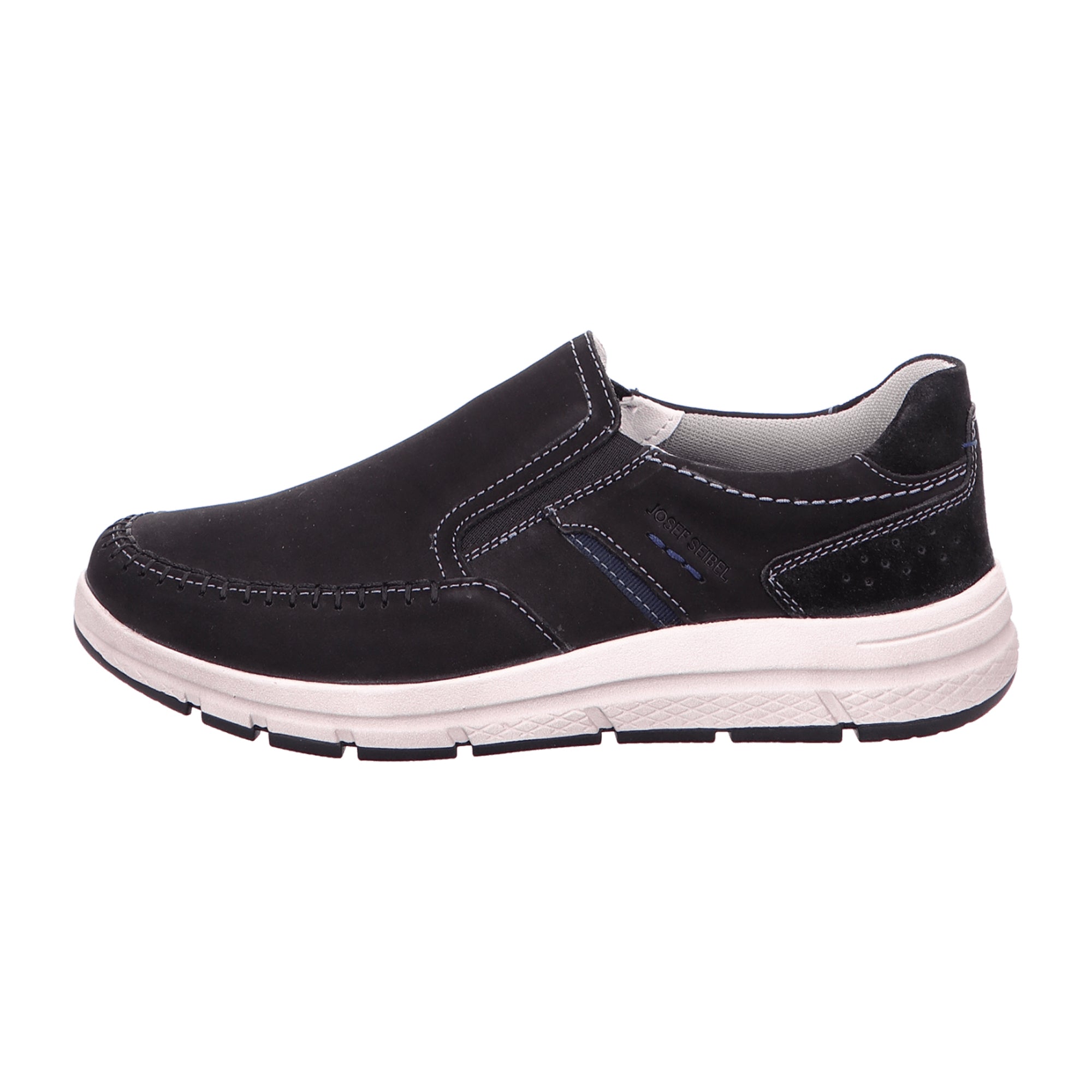 Josef Seibel Men's Black Slip-Ons
