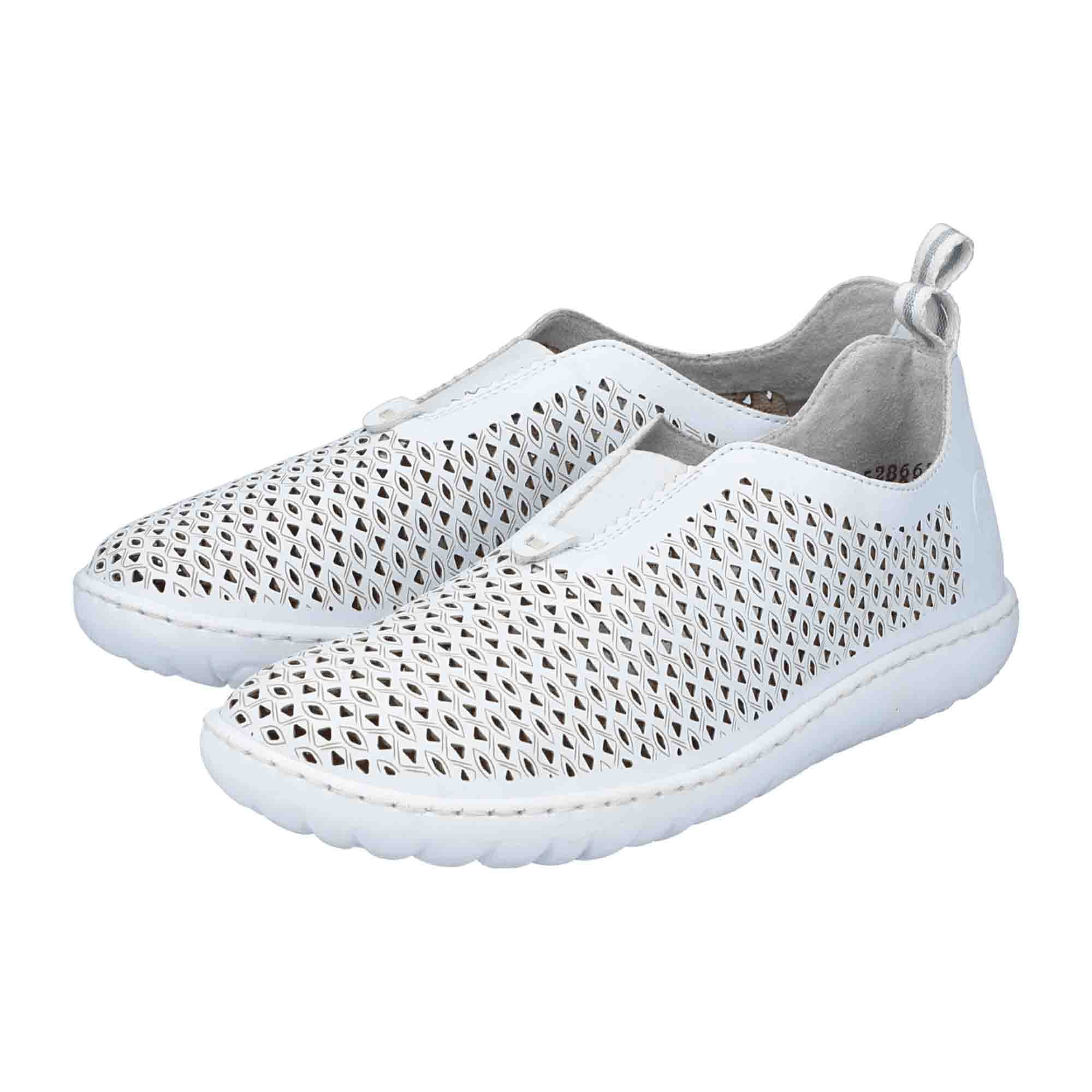 Rieker Women's Comfortable Slip-On Shoes White Order Online Fast Shipping - Bartel-Shop