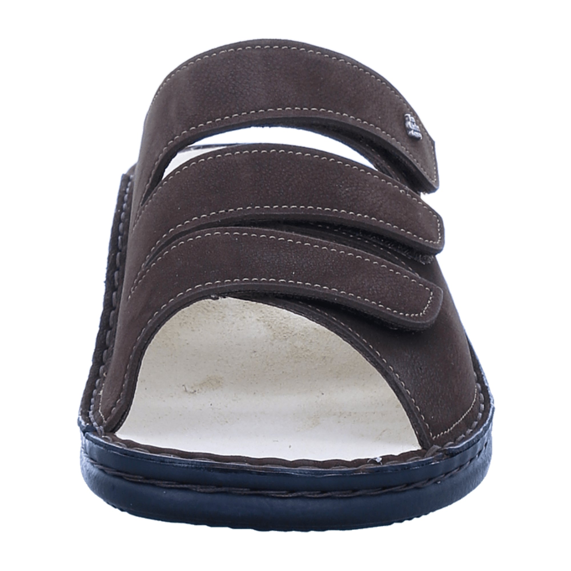 Finn Comfort Korfu Men's Slide Sandal - Coffee Brown, Leather (Oilbuk)