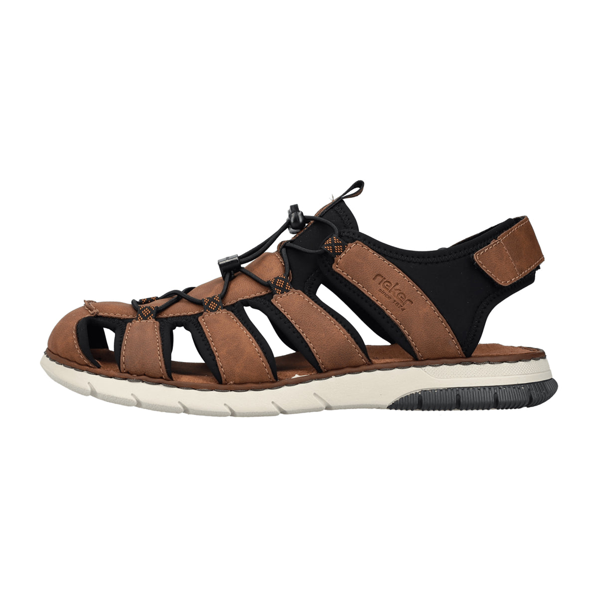 Rieker Auxerre Brown Men's Shoes Synthetic Leather Textile Lining - Bartel-Shop